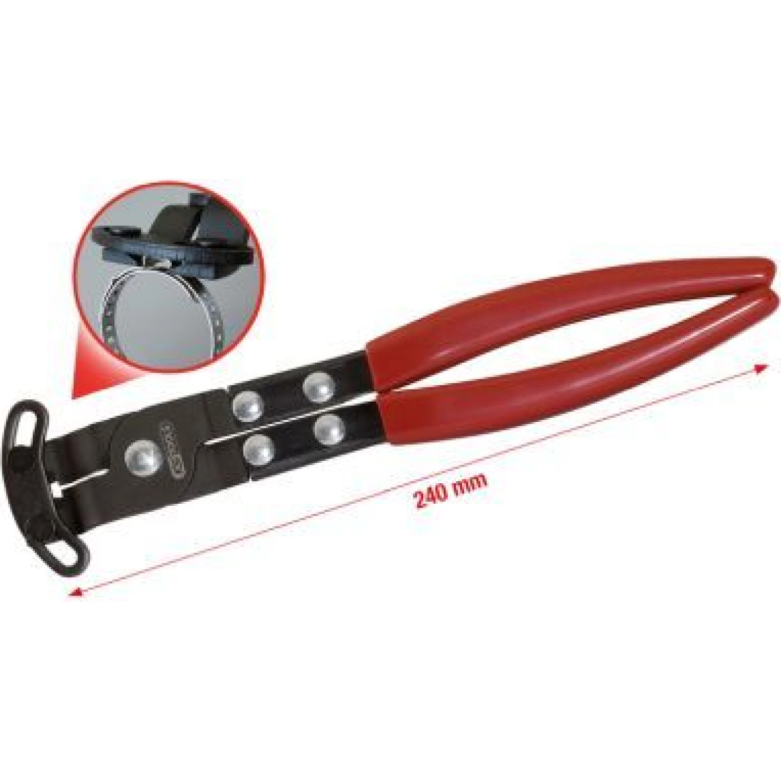 KS TOOLS Zange für Schlauchschellen, 240 mm 115.1185