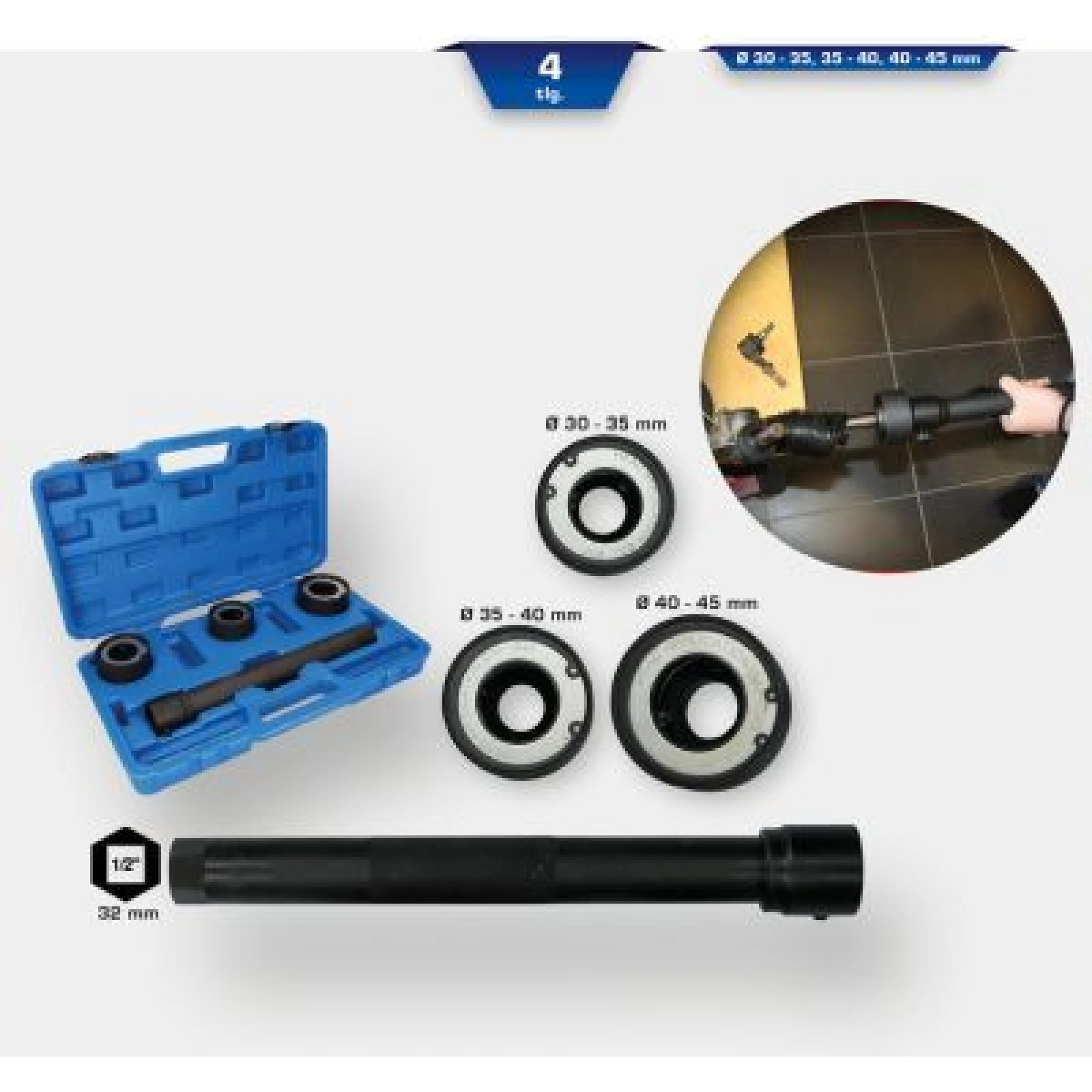 KS TOOLS Lösewerkzeugsatz, Spurstangenkugelgelenk BT661350
