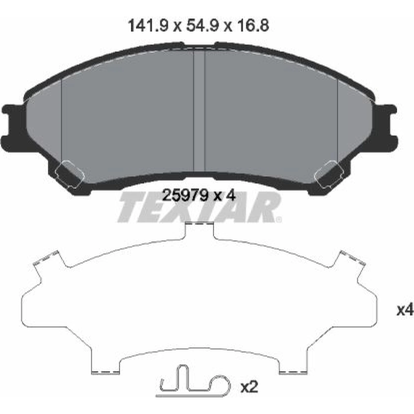 Bremsbelagsatz Suzuki P. Sx4/Vitara 1.6 13 2597901