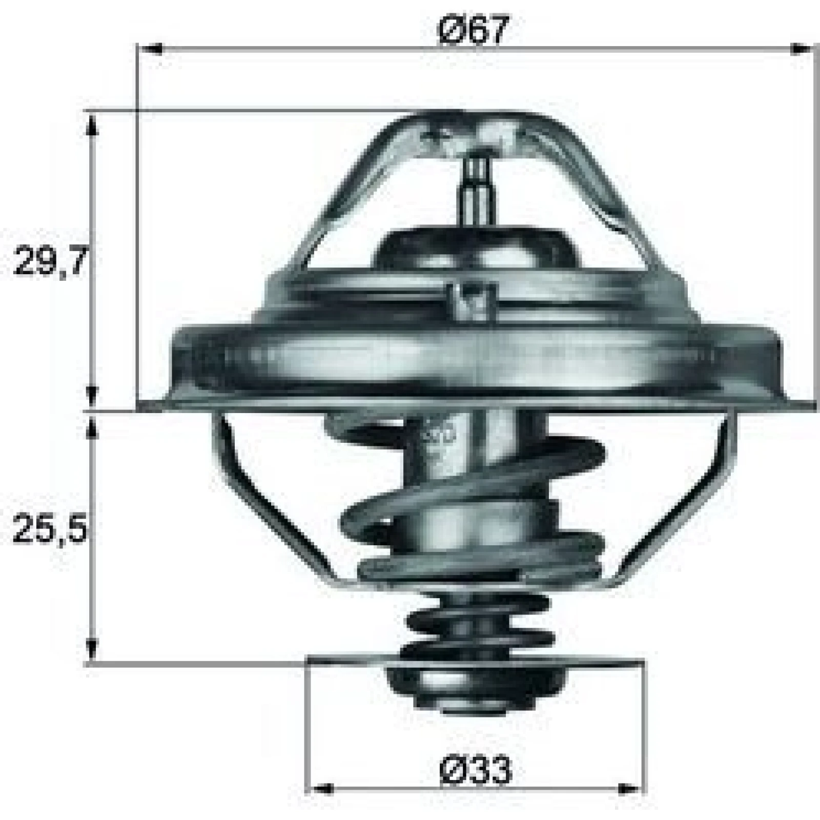Thermostateinsatz mit Dichtung TX 38 80D