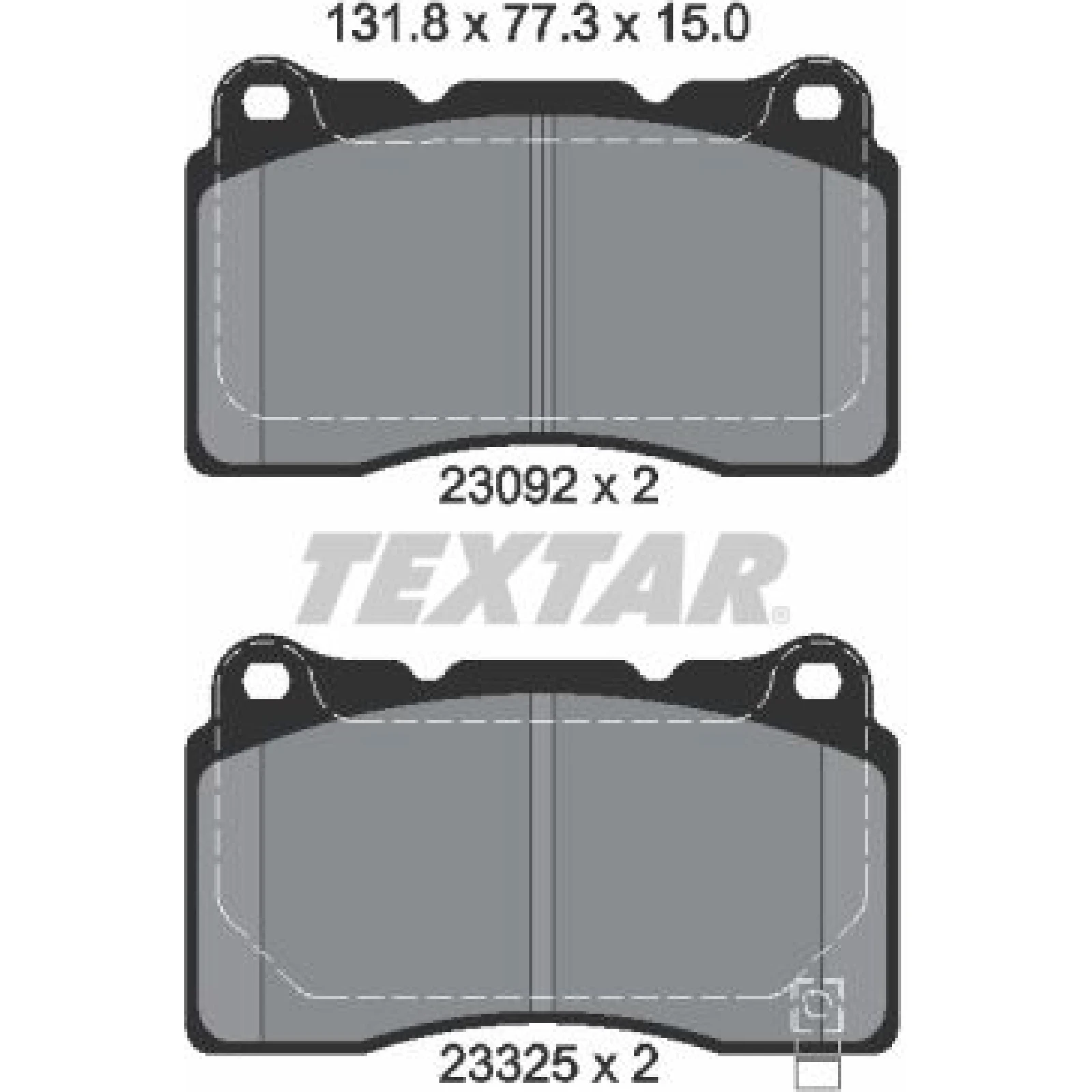 Bremsbelagsatz Subaru P. Impreza/Wrx 2.0-2.5 01 2309204