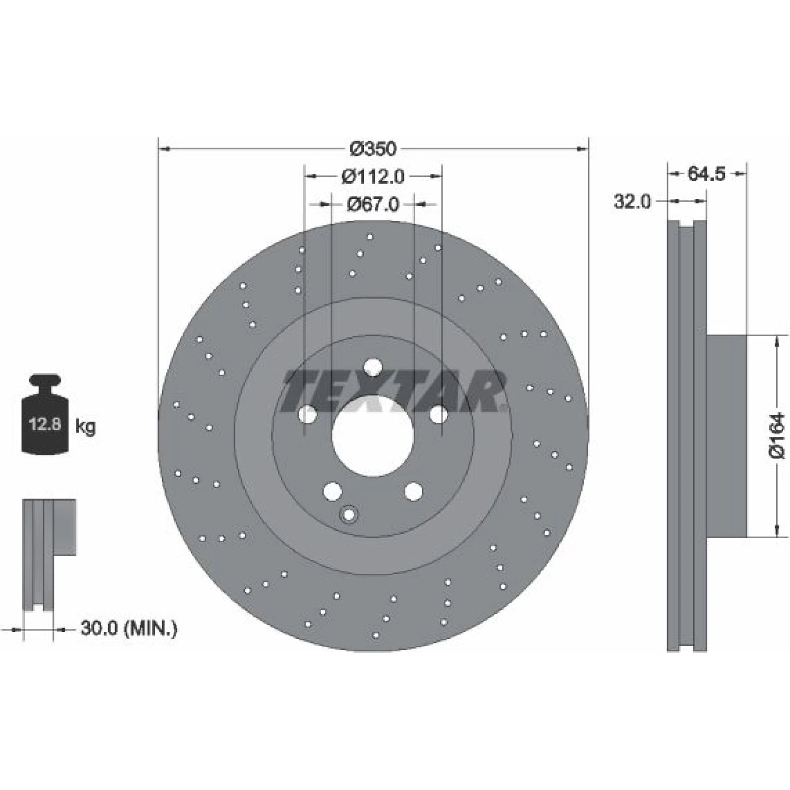 Bremsscheibe Db P. W211/W212/W221 02 92176405