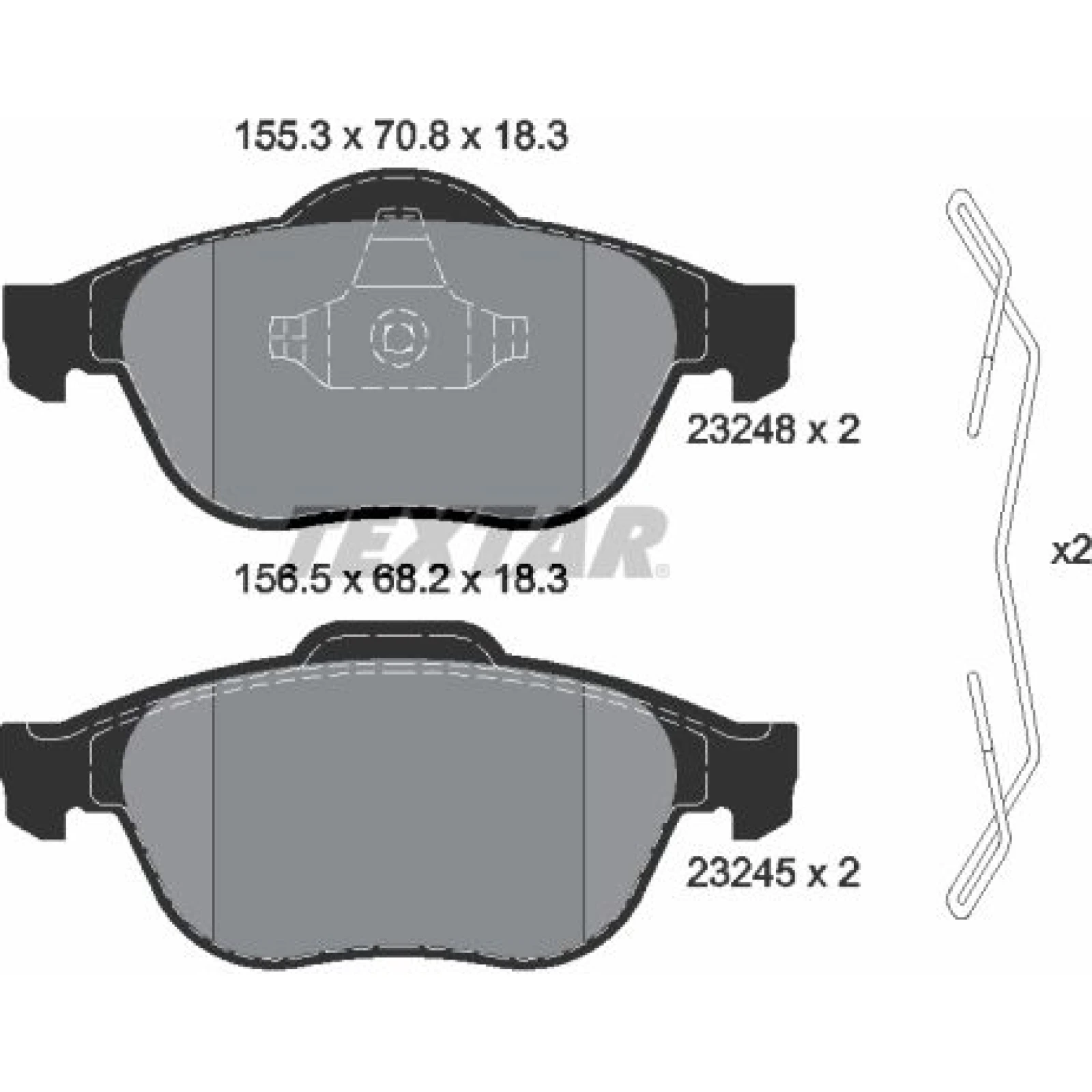 Textar Bremsbelagsatz 2324802