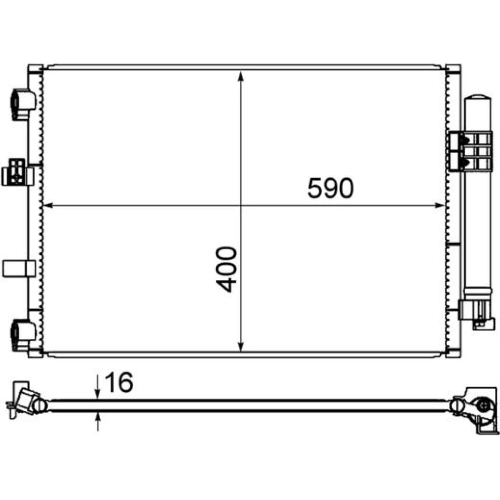 Kondensator, Klimaanlage AC 861 000S