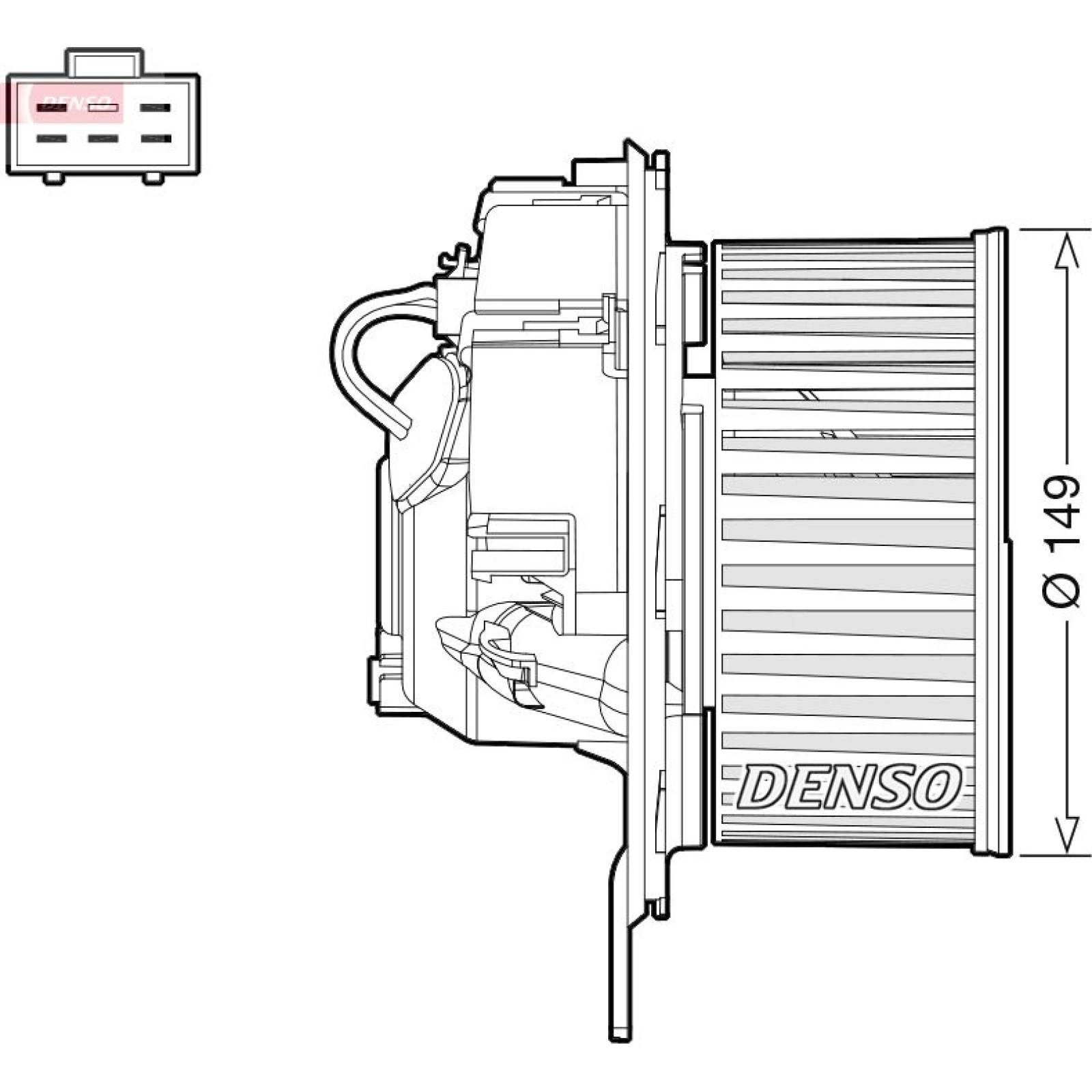 DENSO Innenraumgebläse DEA32005
