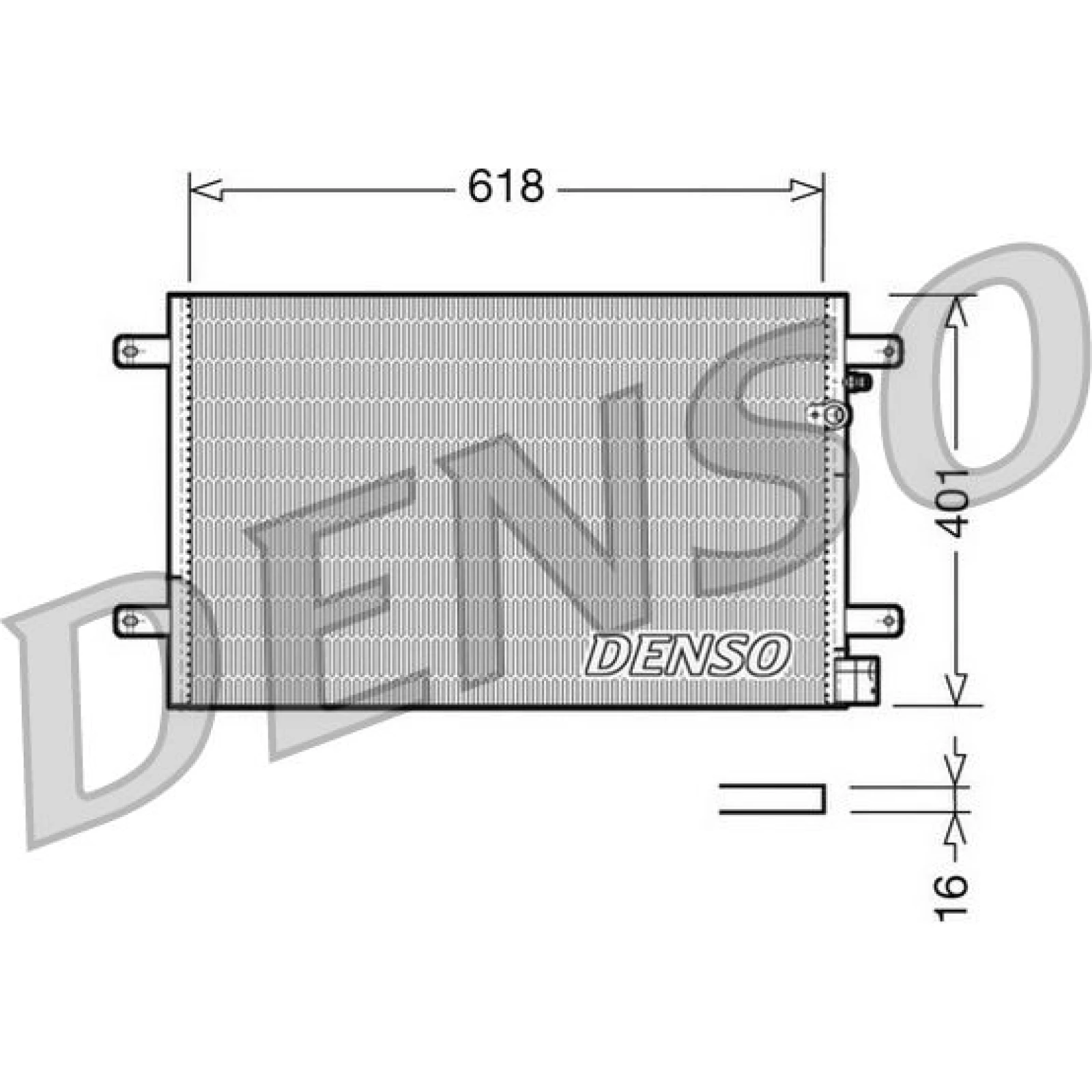 DENSO Klimaanlagenkühler DCN02006