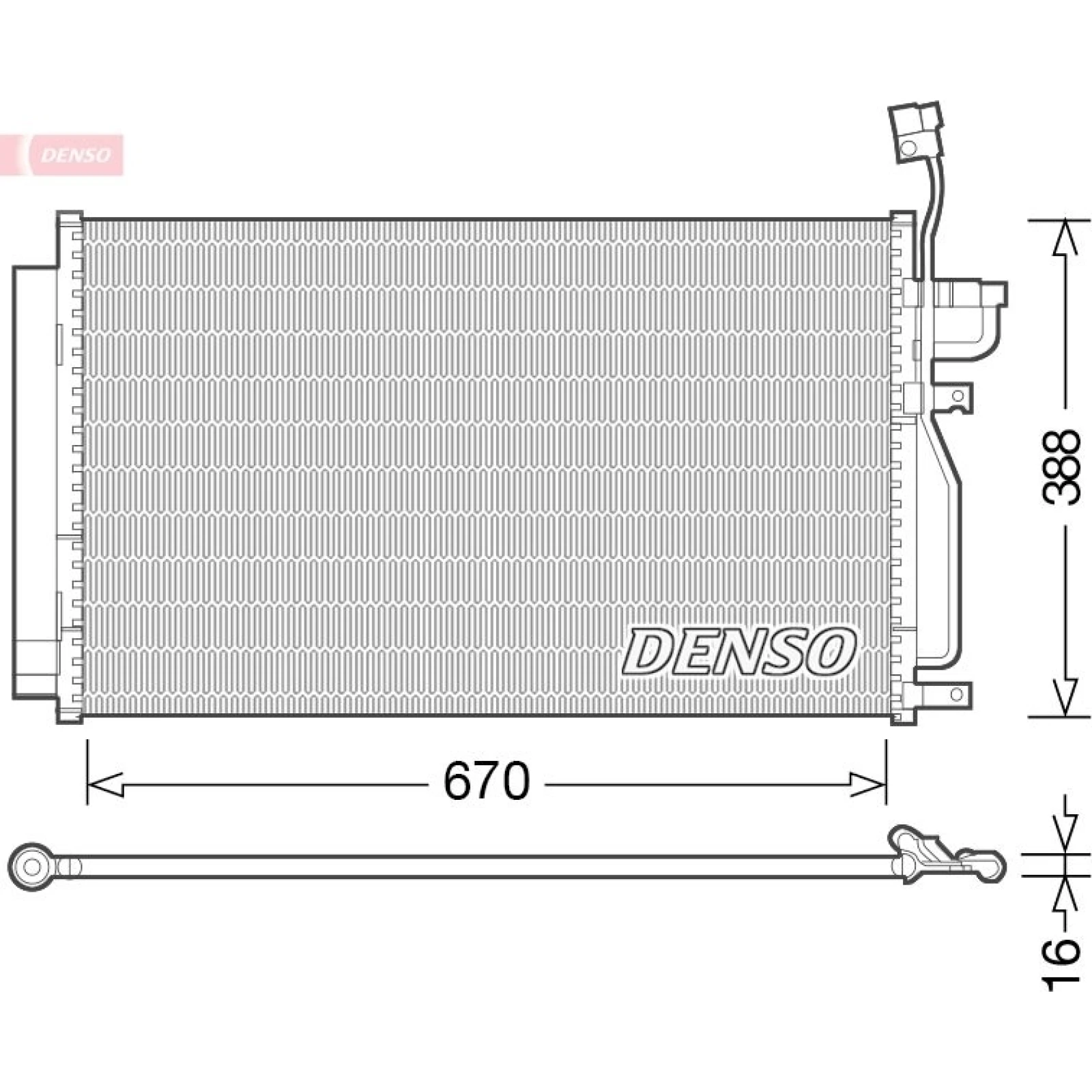 DENSO Klimaanlagenkühler DCN15002