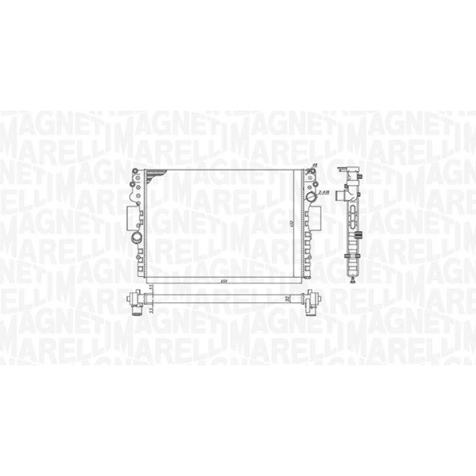 MAGNETI MARELLI Kühler, Motorkühlung 350213183800