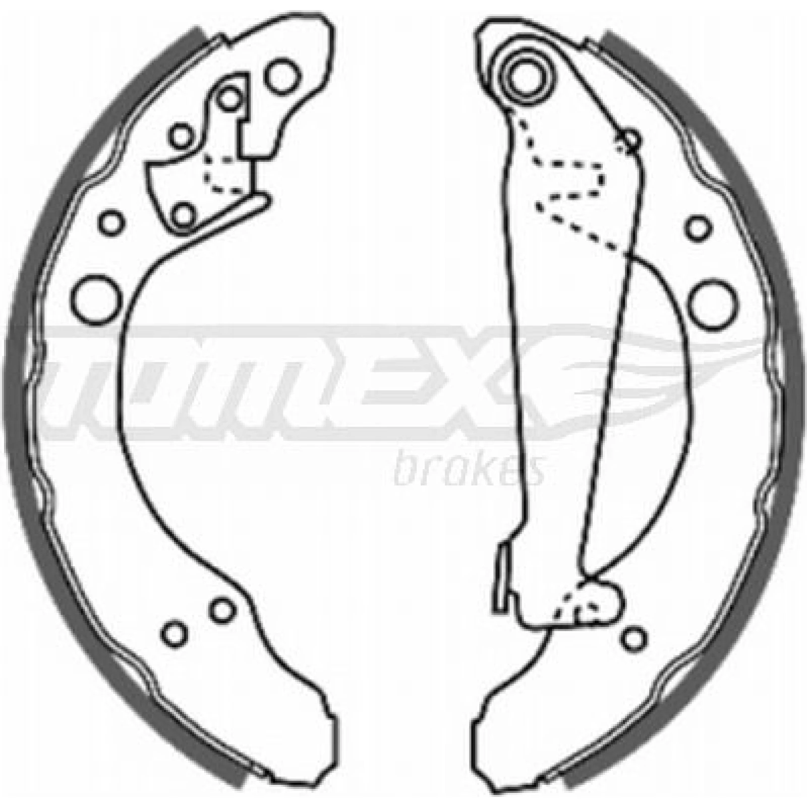 TOMEX brakes Bremsbackensatz TX 20-24