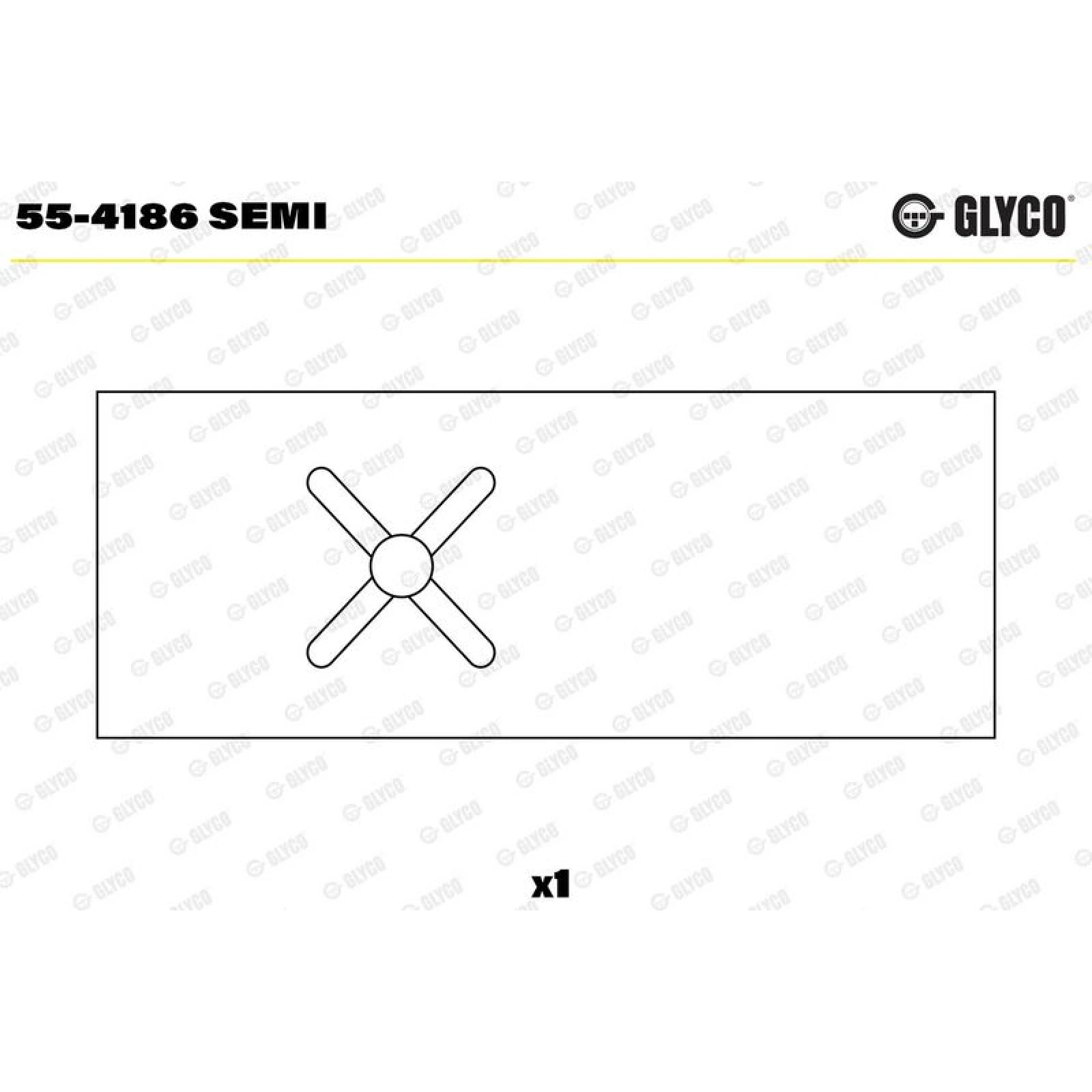 55-4186 SEMI GLYCO Lagerbuchse, Pleuel 55-4186