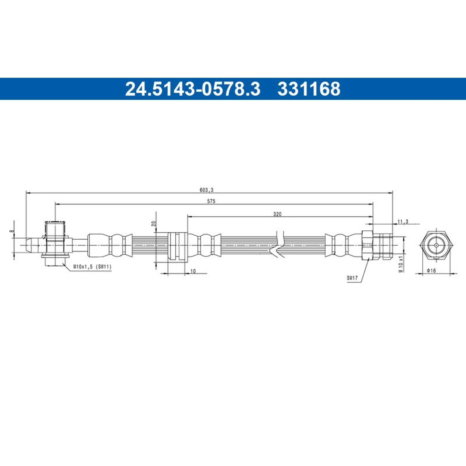 Bremsschlauch 24.5143-0578.3