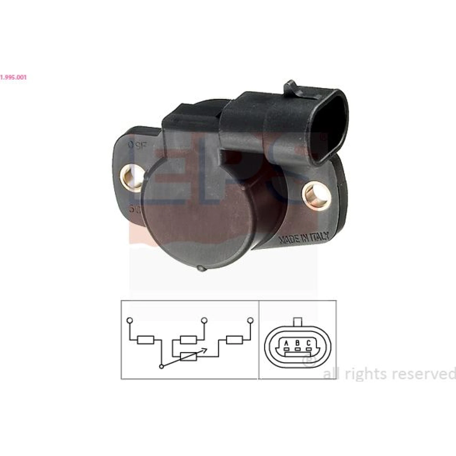 Sensor, Drosselklappenstellung 1.995.001