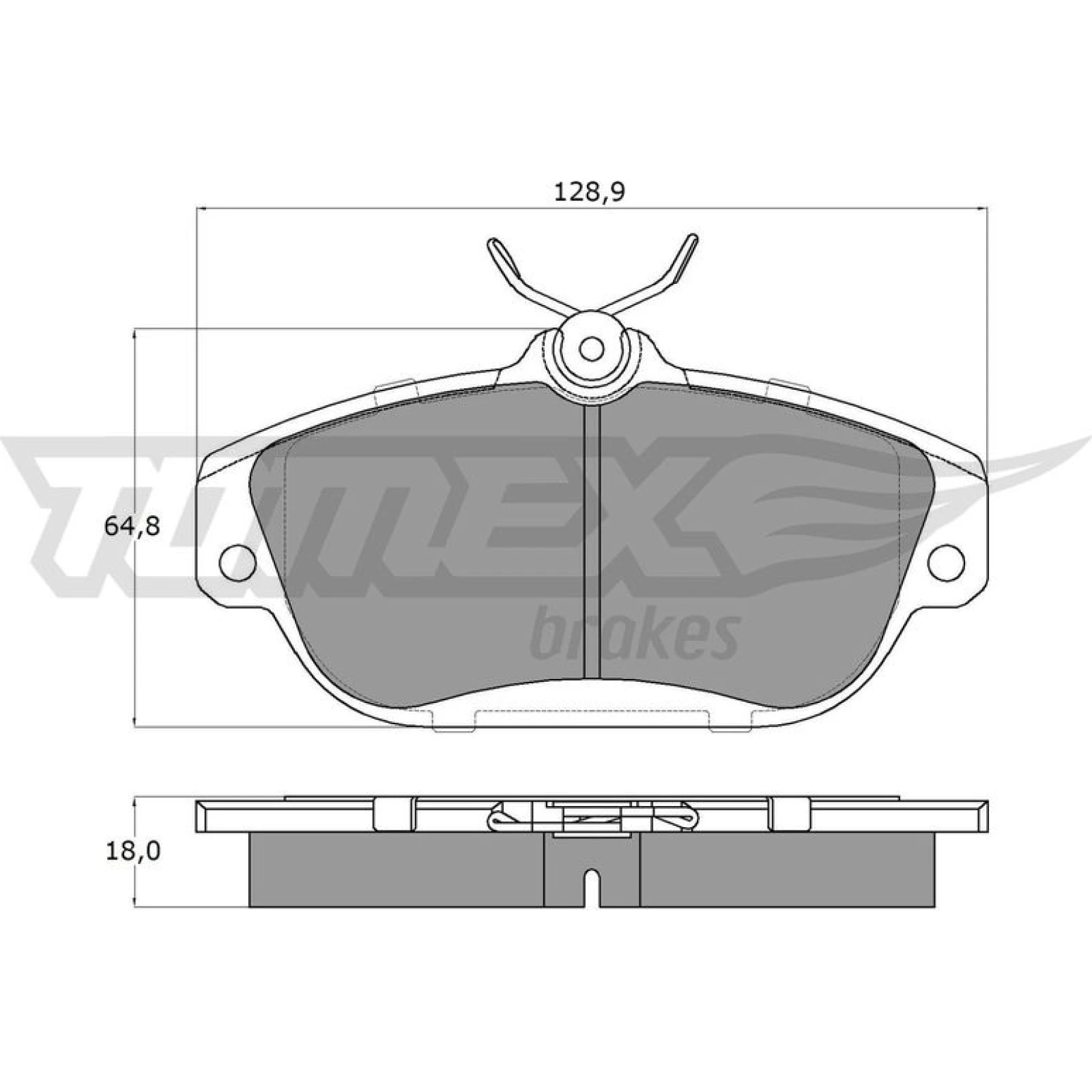 TOMEX brakes Bremsbelagsatz, Scheibenbremse TX 14-01