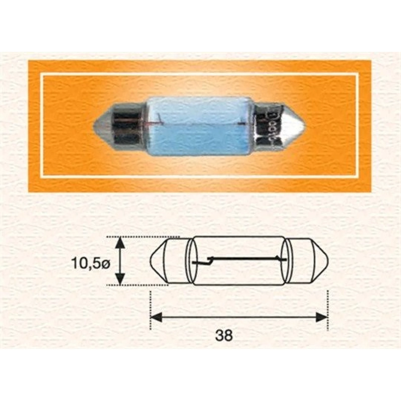 Rohr Glühlampe C5W 24V/5W 10,5X38Mm 10Stk 009423100000