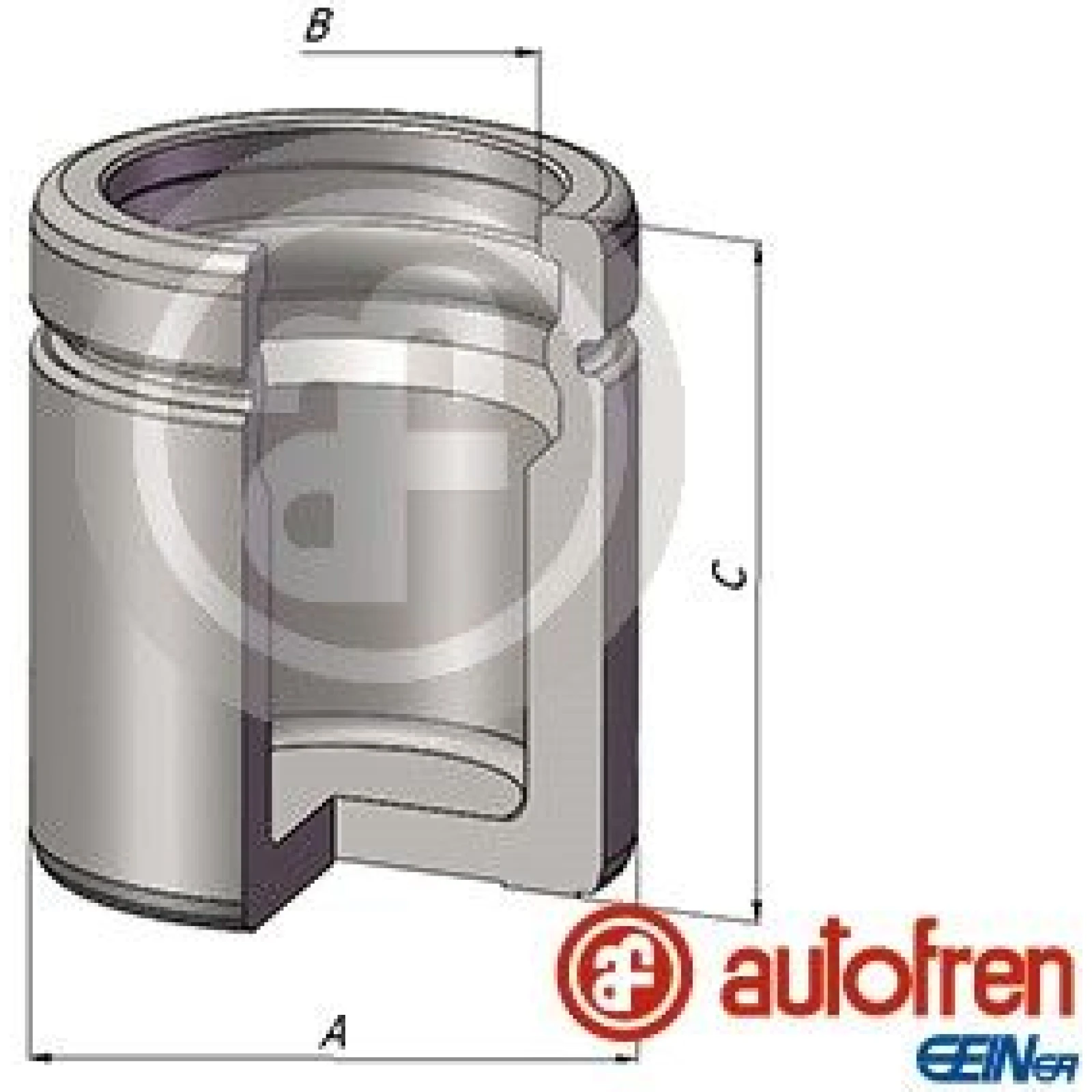 Kolben, Bremssattel D025599