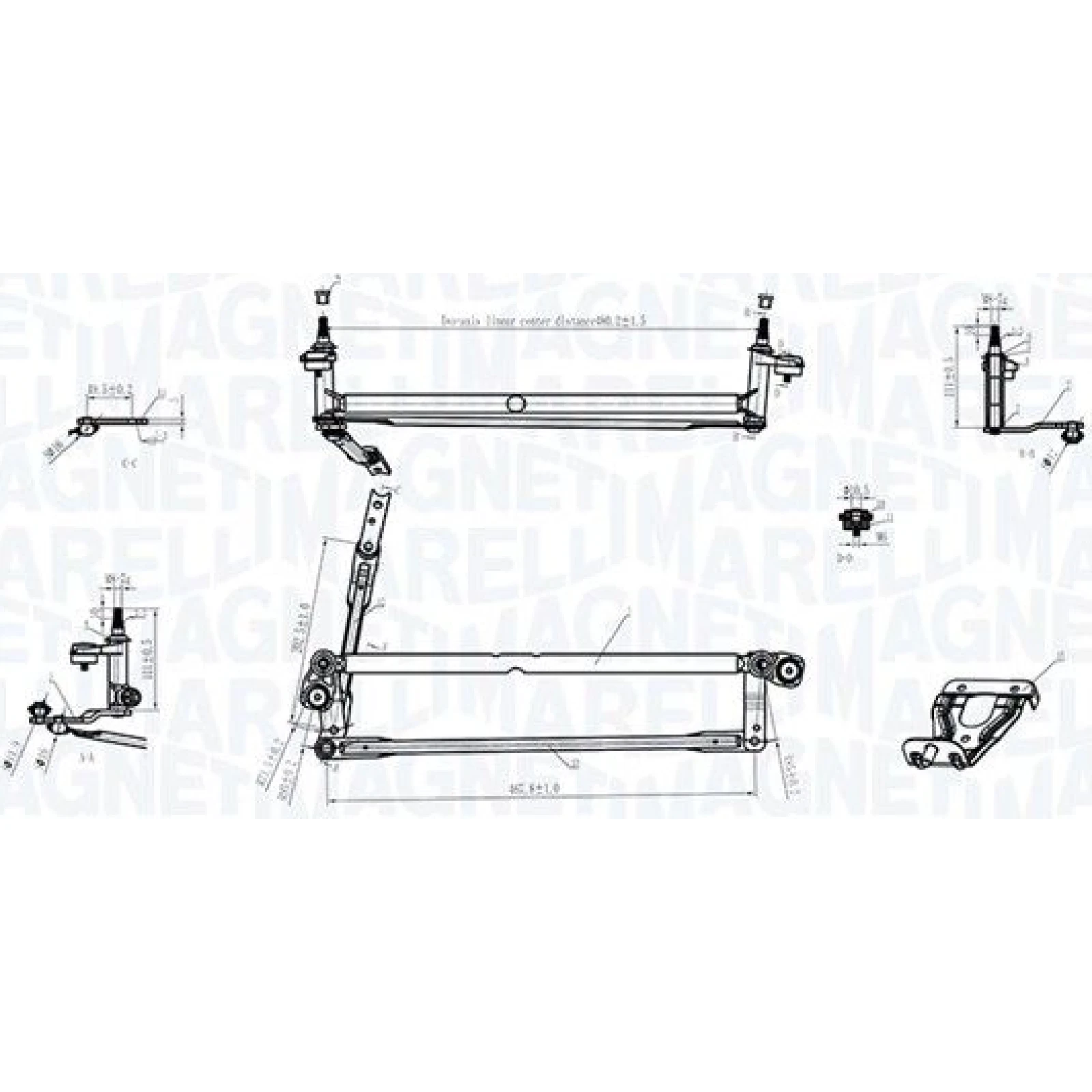 MAGNETI MARELLI Wischergestänge 085570177010