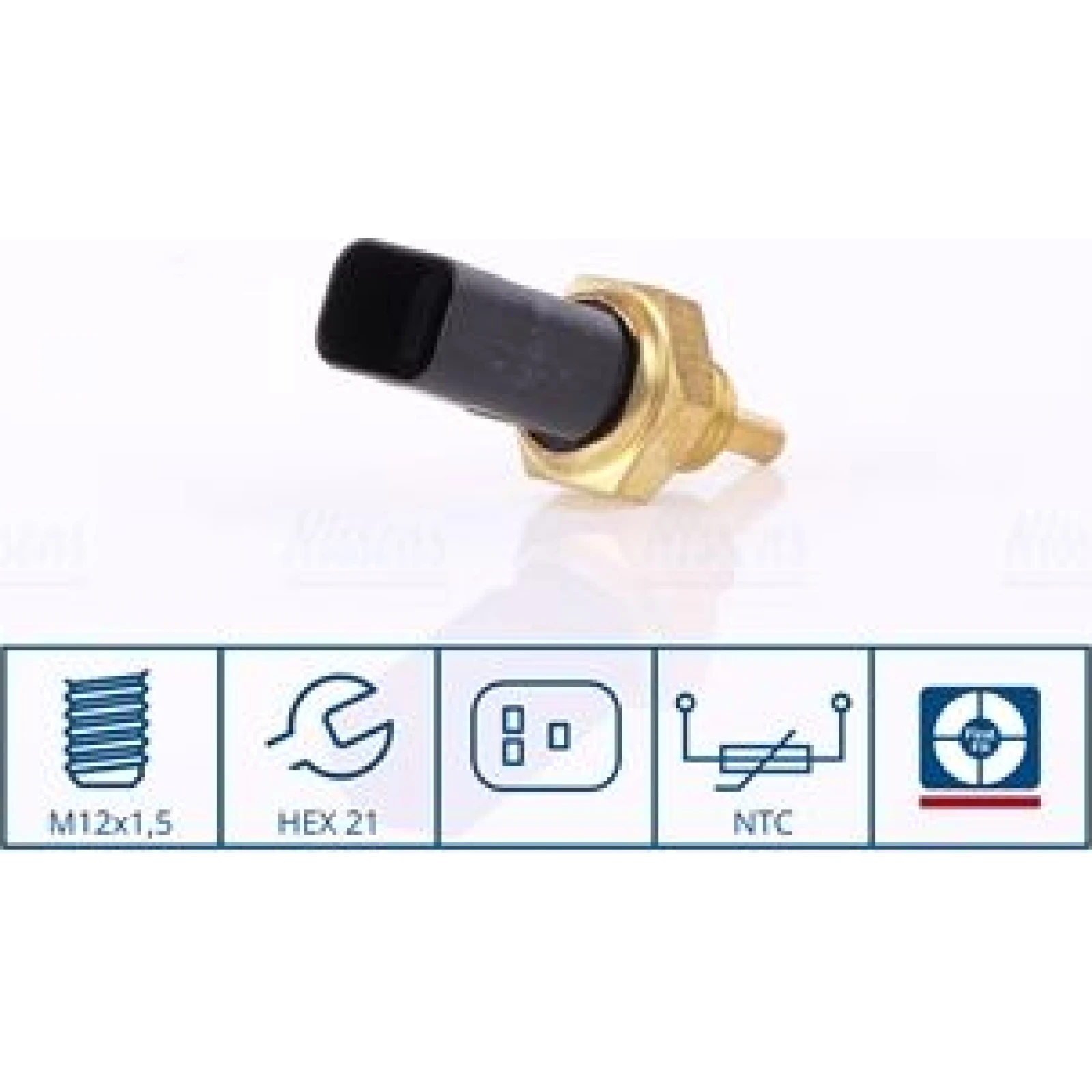 NISSENS Sensor, Kühlmitteltemperatur 207001