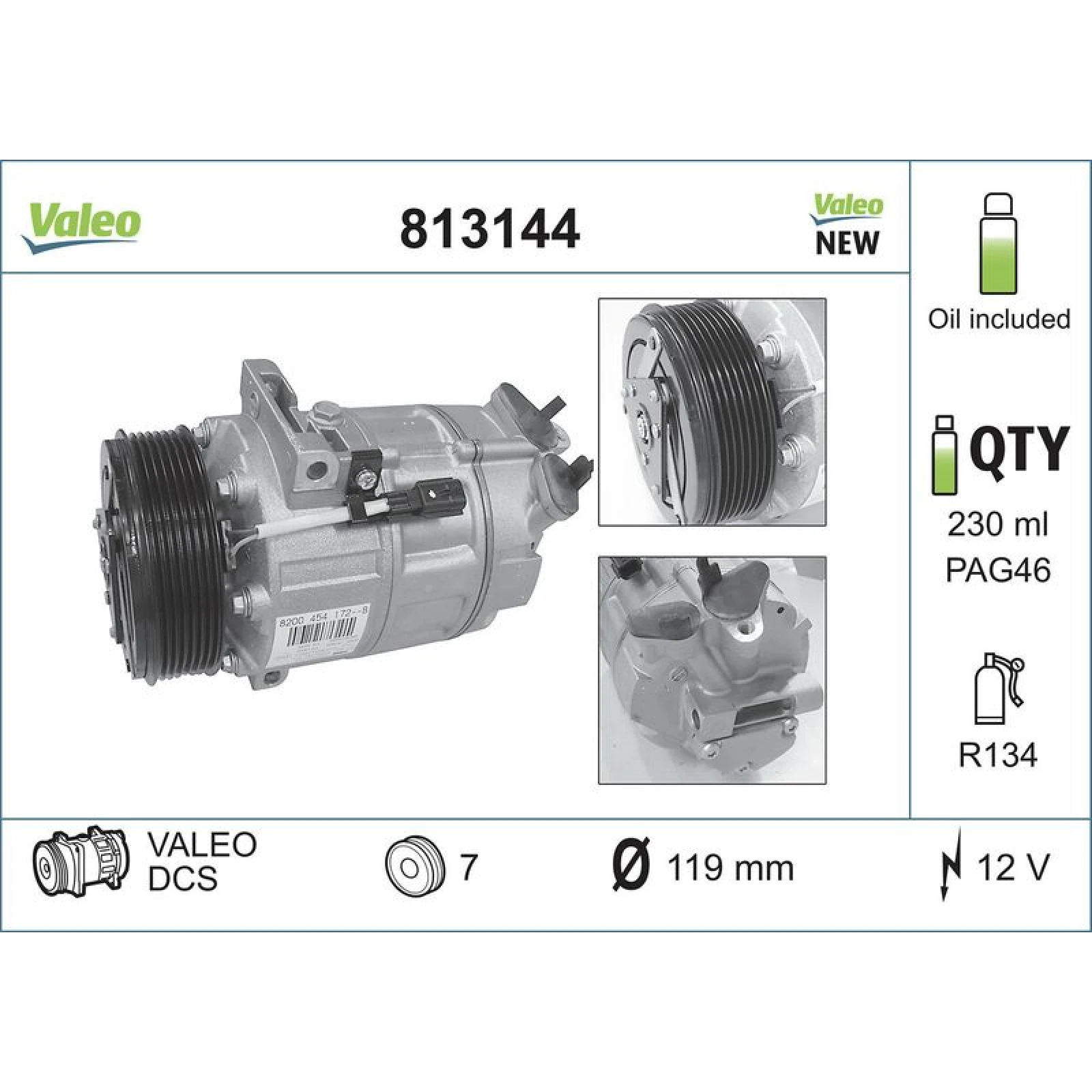 Kompressor, Klimaanlage 813144