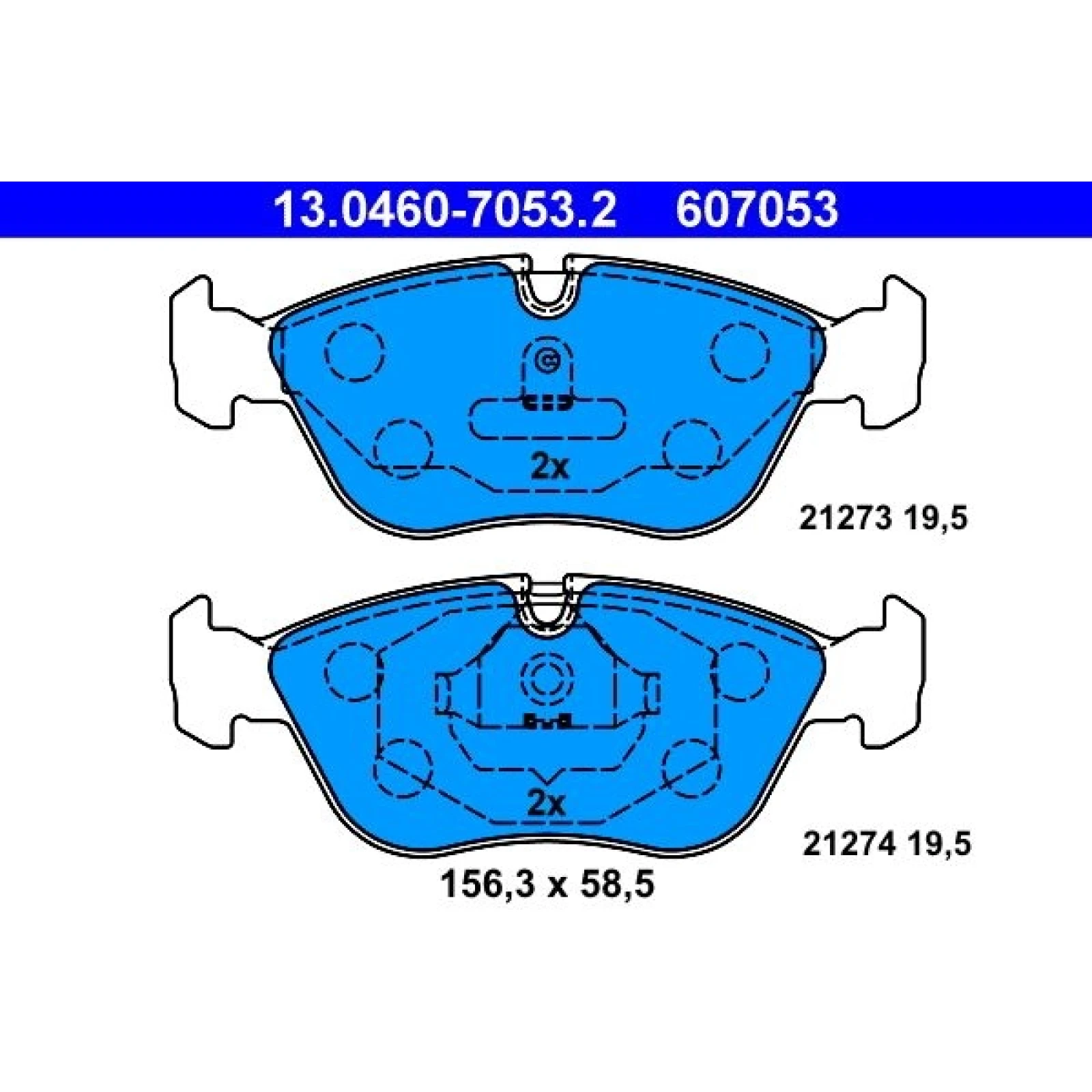 Bremsbelagsatz Volvo P. C70/V70/S70 2,0-2,5 97-05 13.0460-7053.2