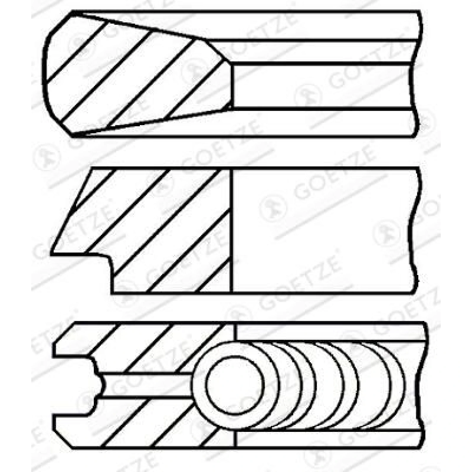 08-429200-00 GOETZE ENGINE Kolbenring 08-429200-00