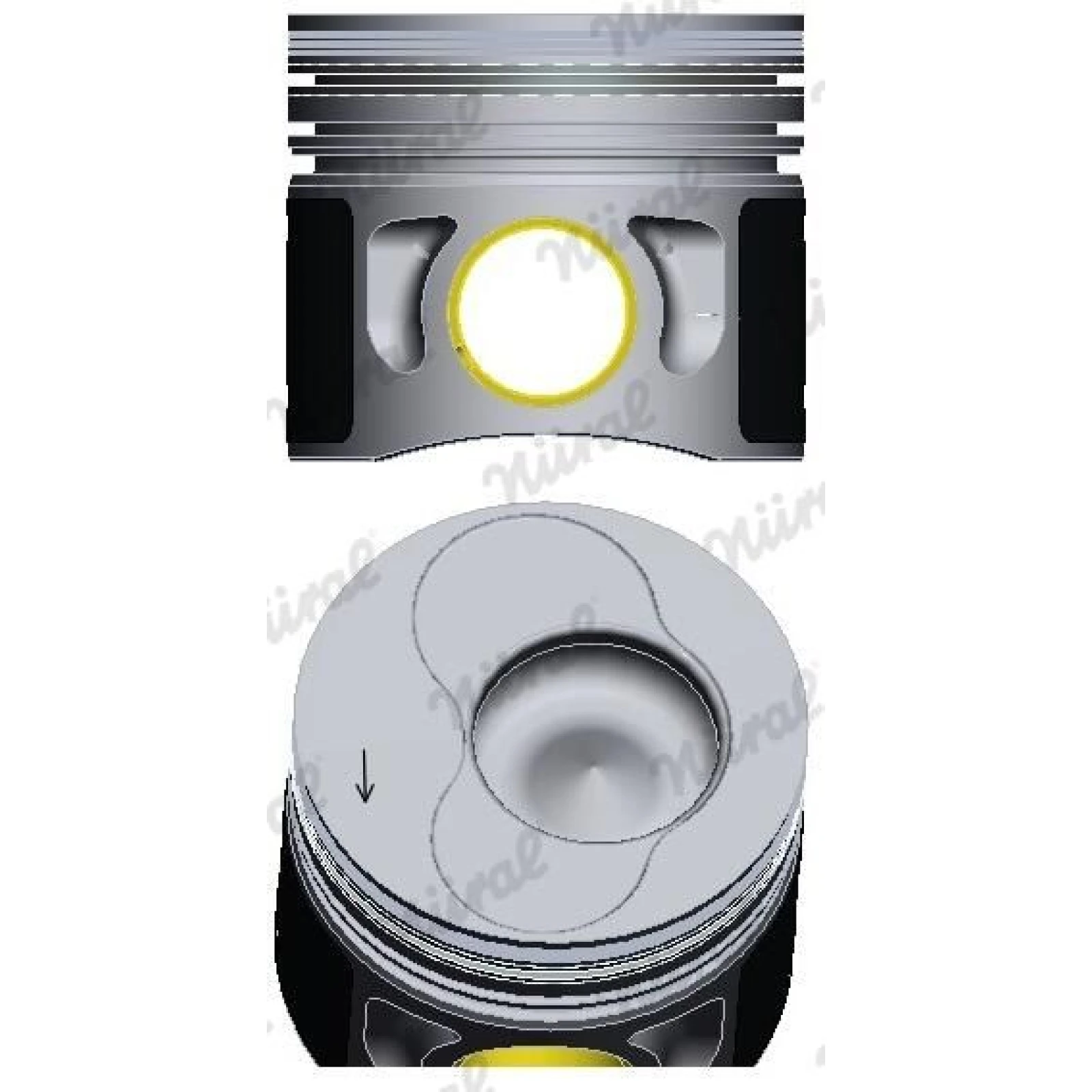 NÜRAL Kolben 87-114900-65