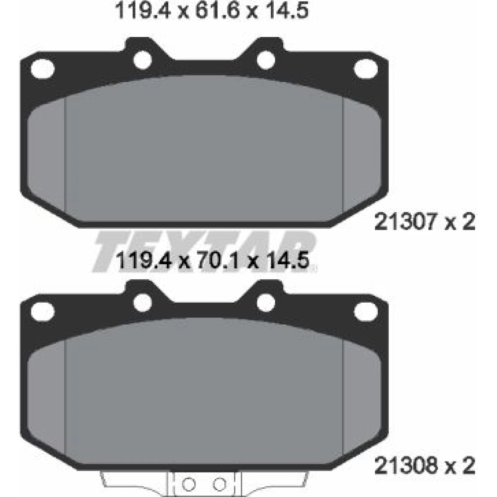 Bremsbelagsatz Subaru P. Impreza 00-/300Zx 2130701