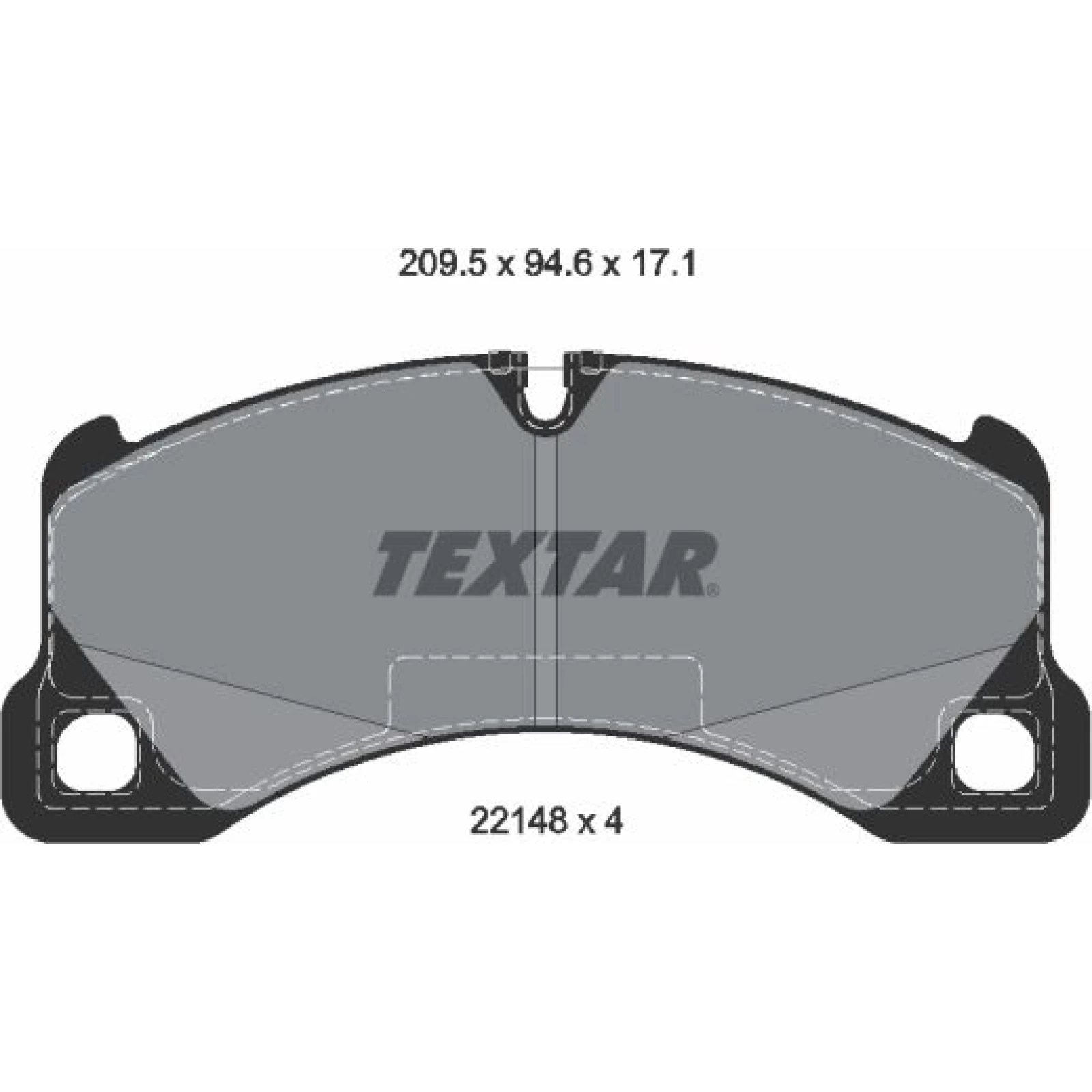 Textar Bremsbelagsatz 2214801