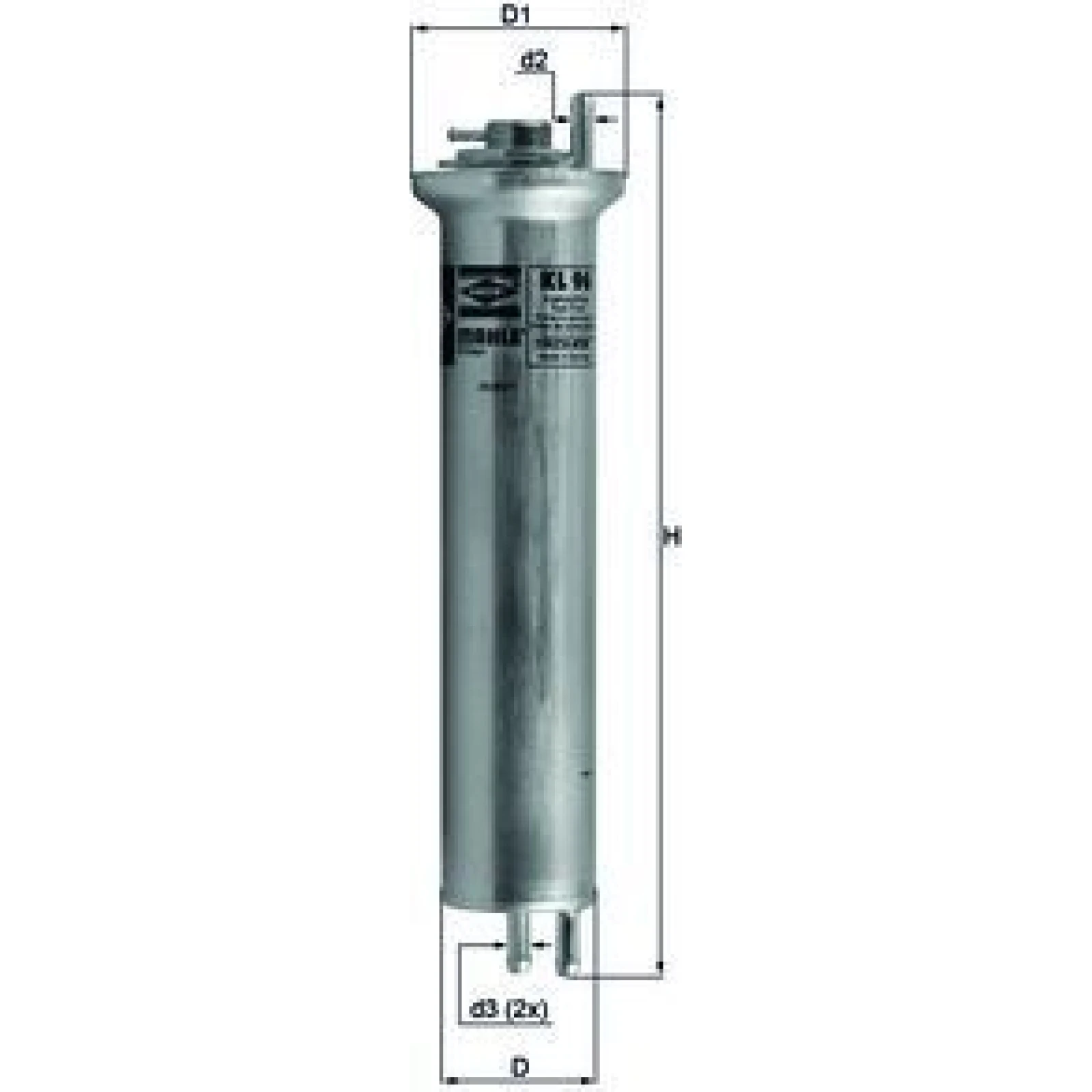 MAHLE Kraftstofffilter KL 96