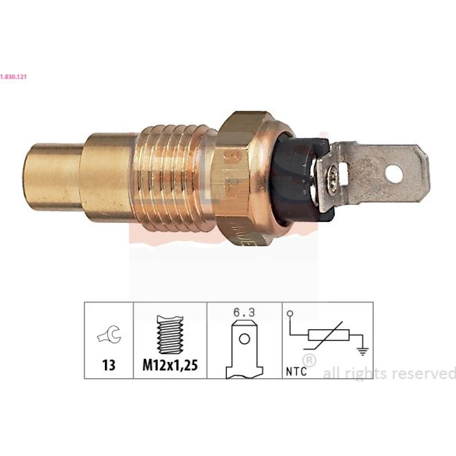 Kühlmitteltemperatur-Sensor 1.830.121