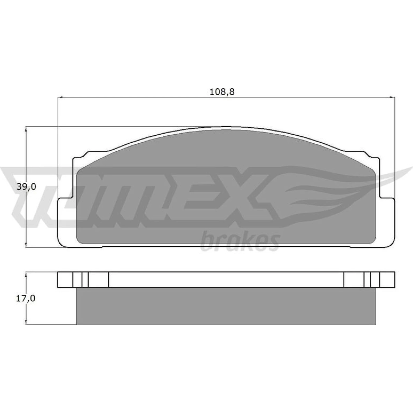 TOMEX brakes Bremsbelagsatz, Scheibenbremse TX 10-23