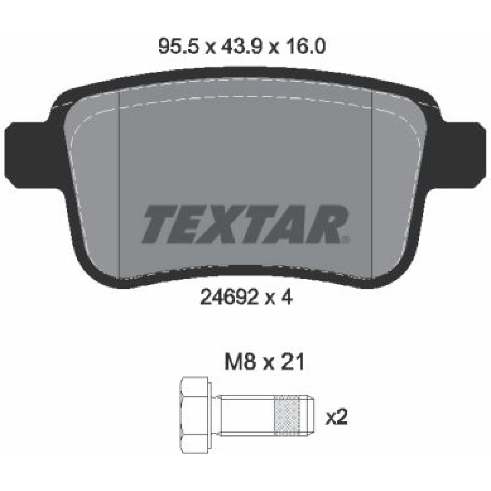 Bremsbelagsatz Db T. Citan 1.2-1.5 Cdi 12 2469204