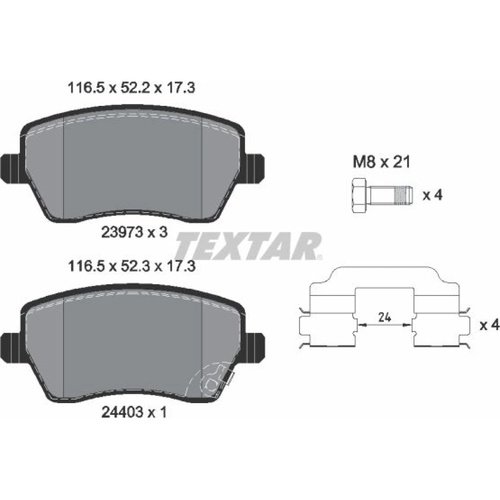Bremsbelagsatz Suzuki P. Swift 05-/Agilla 07-/Splash 2397302