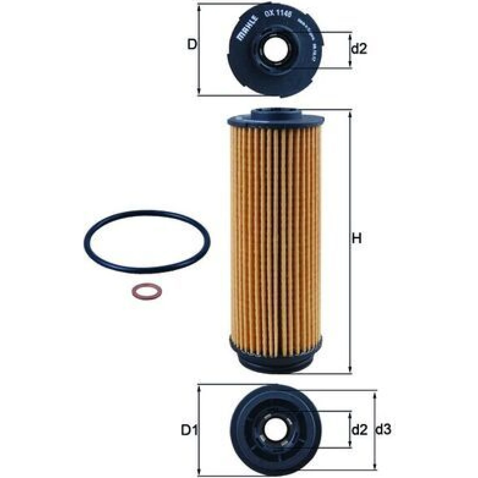 Mahle Original Ölfilter OX 1146D