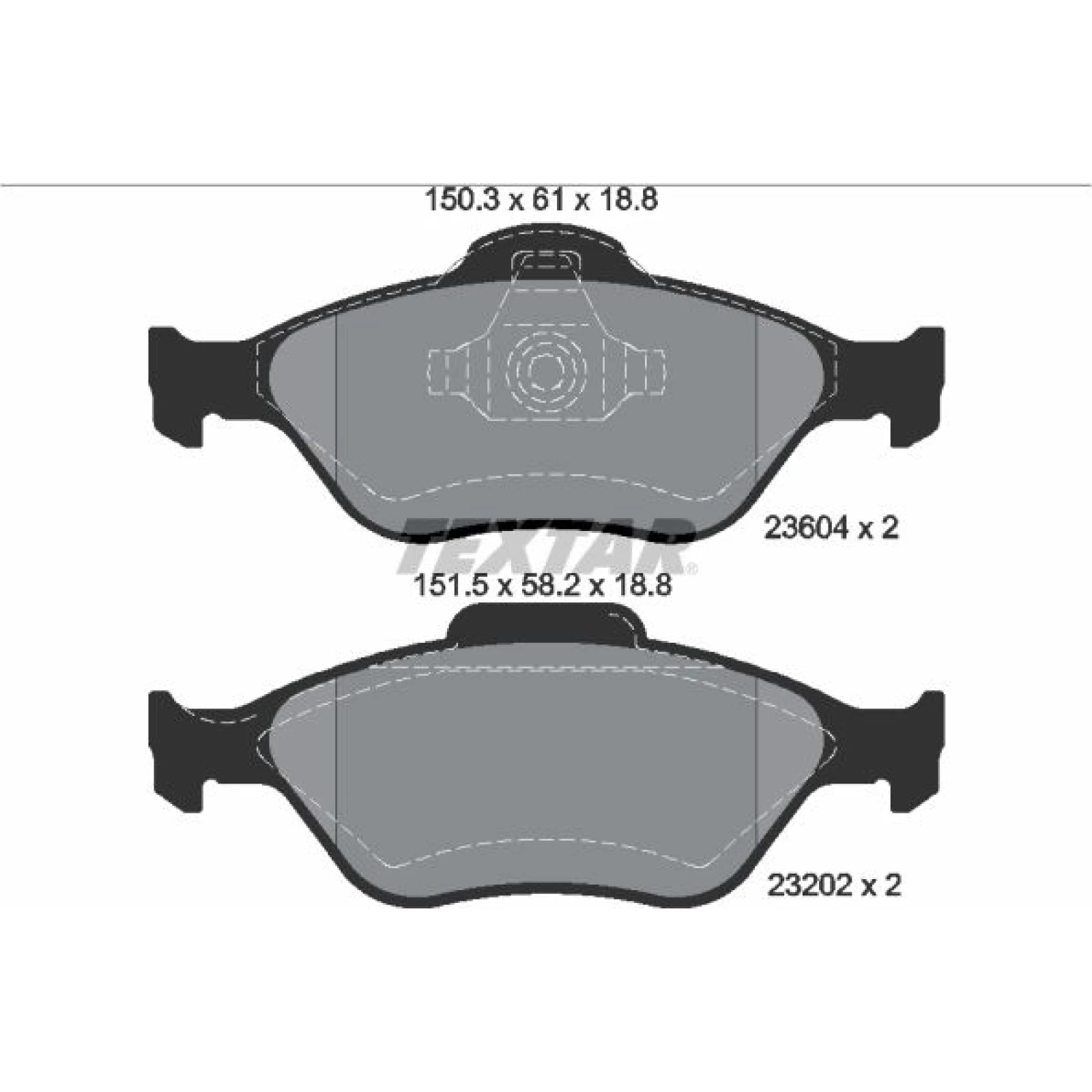 Textar Bremsbelagsatz 2360406