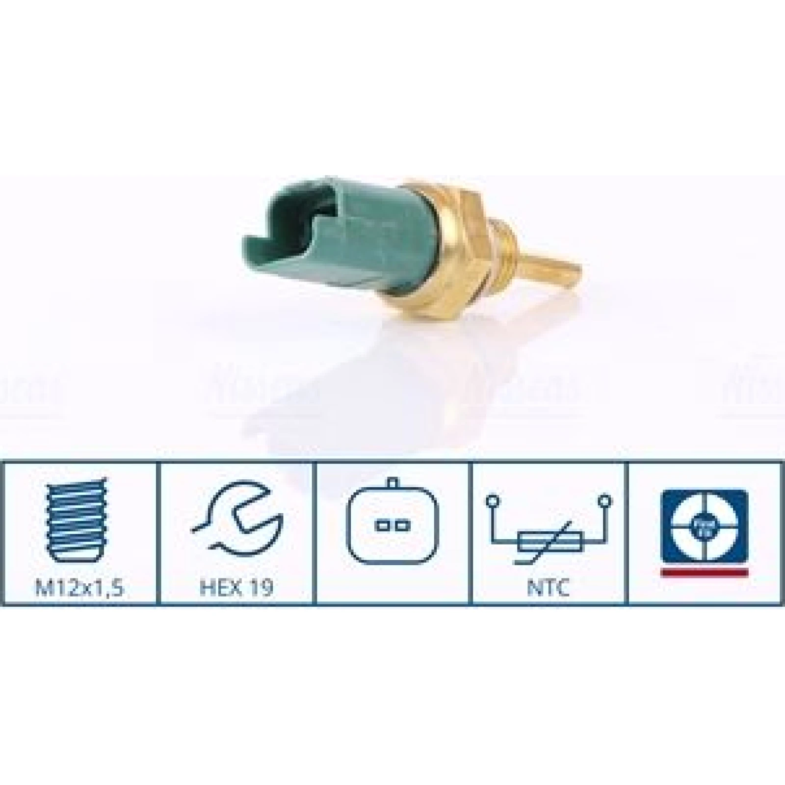 NISSENS Sensor, Kühlmitteltemperatur 207004