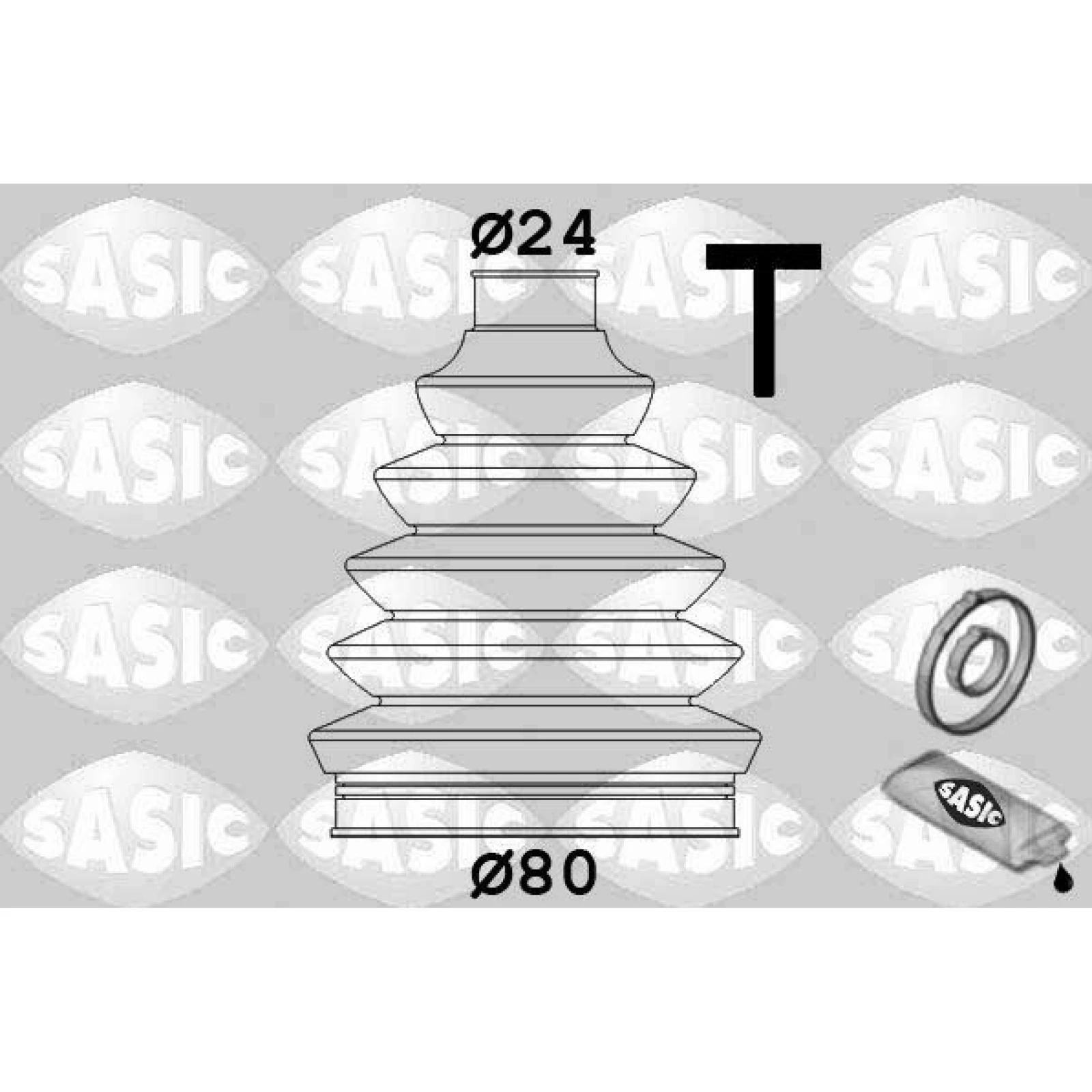 Faltenbalg, Antriebswelle Renault 120X20X80 1904031