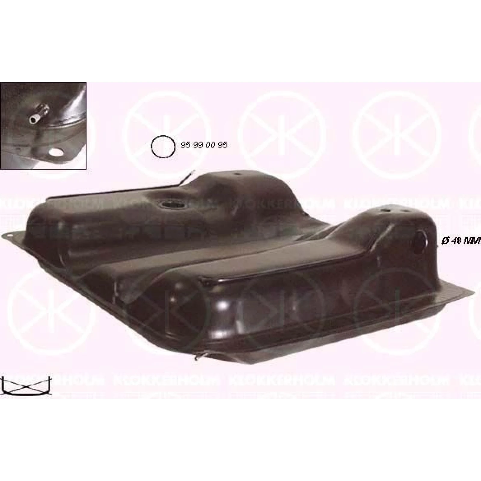 BENZIN/DIESELTANK 60L (48MM LOCH) 9557009