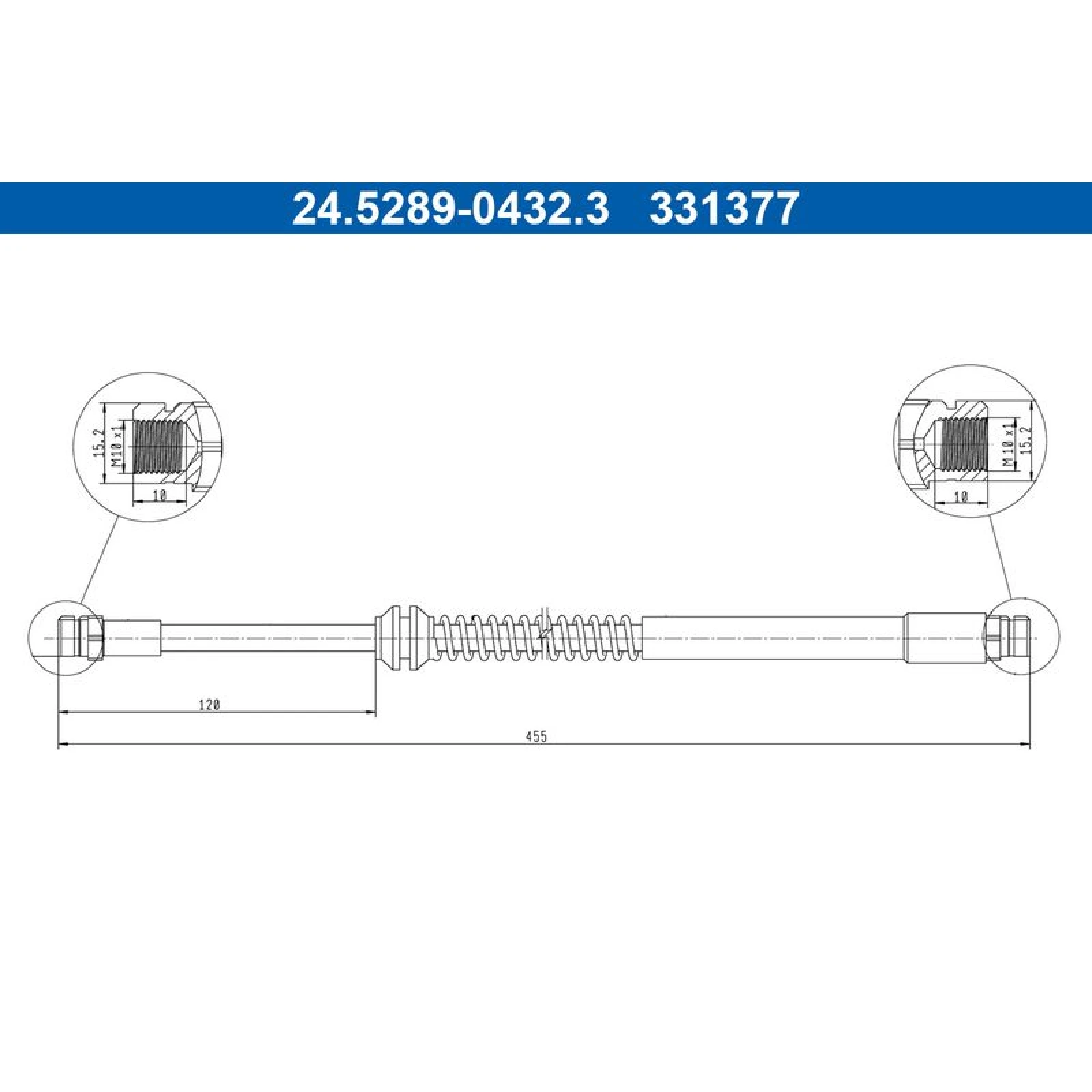 Bremsschlauch 24.5289-0432.3