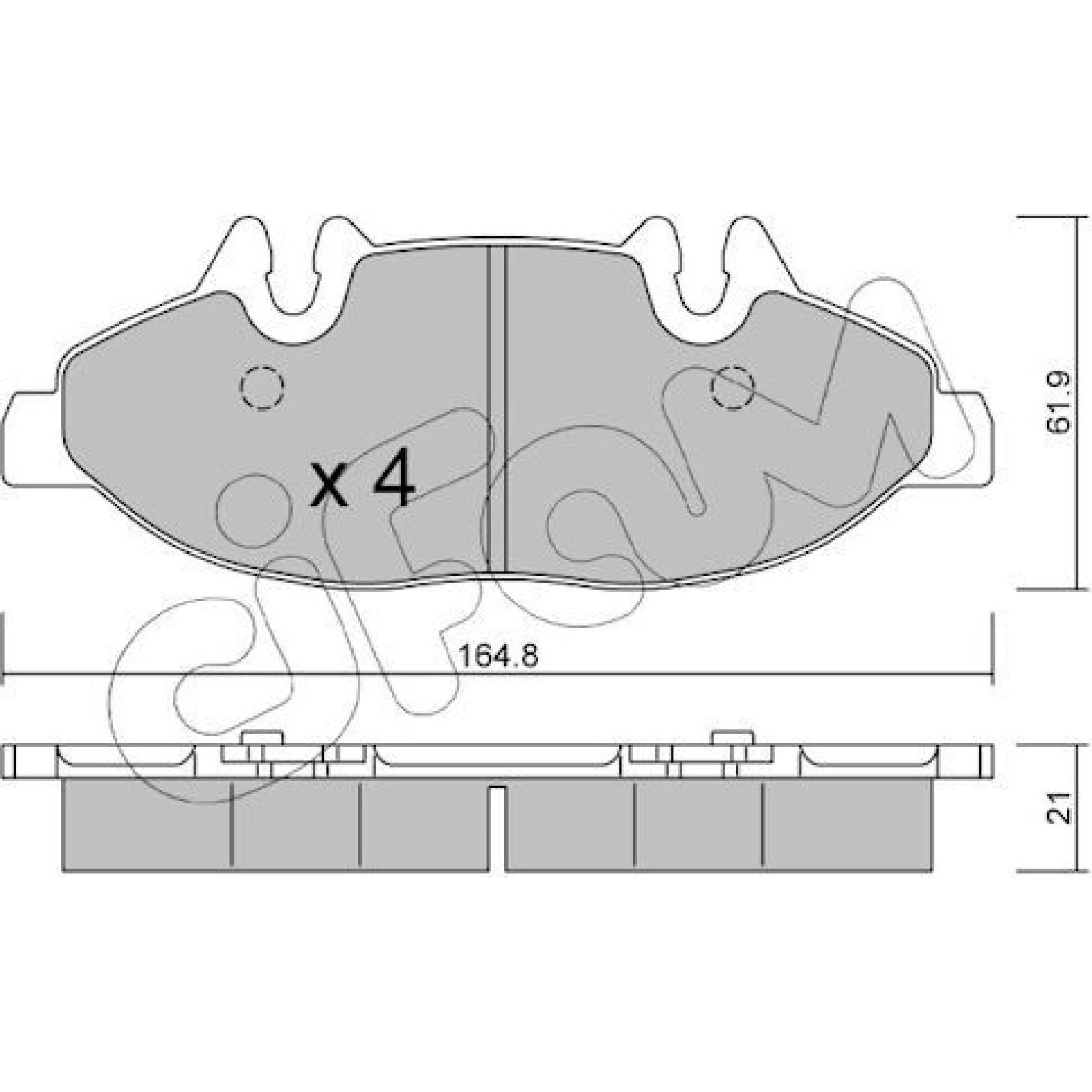 CIFAM Bremsbelagsatz, Scheibenbremse 822-575-0