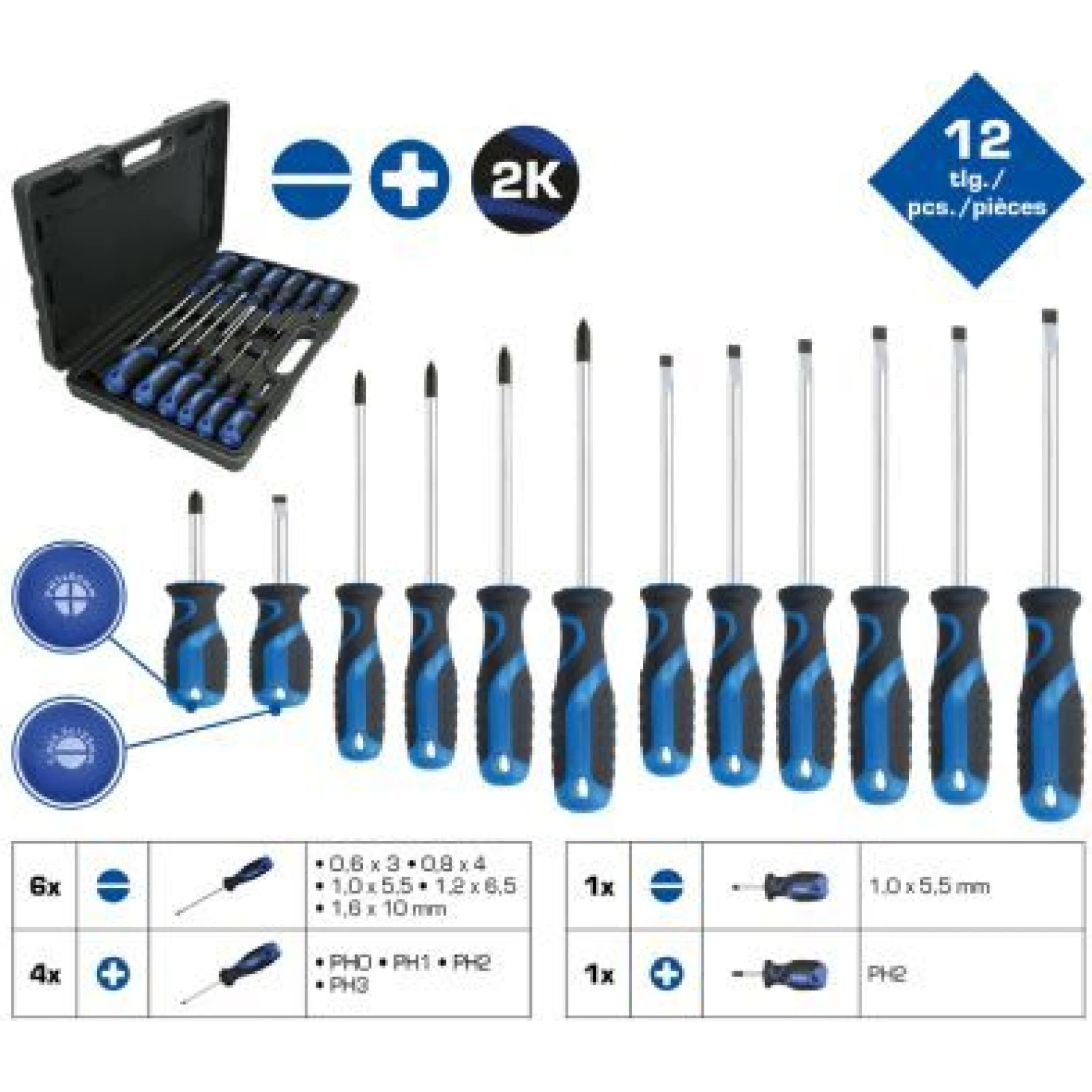 KS TOOLS Schraubendrehersatz BT033012