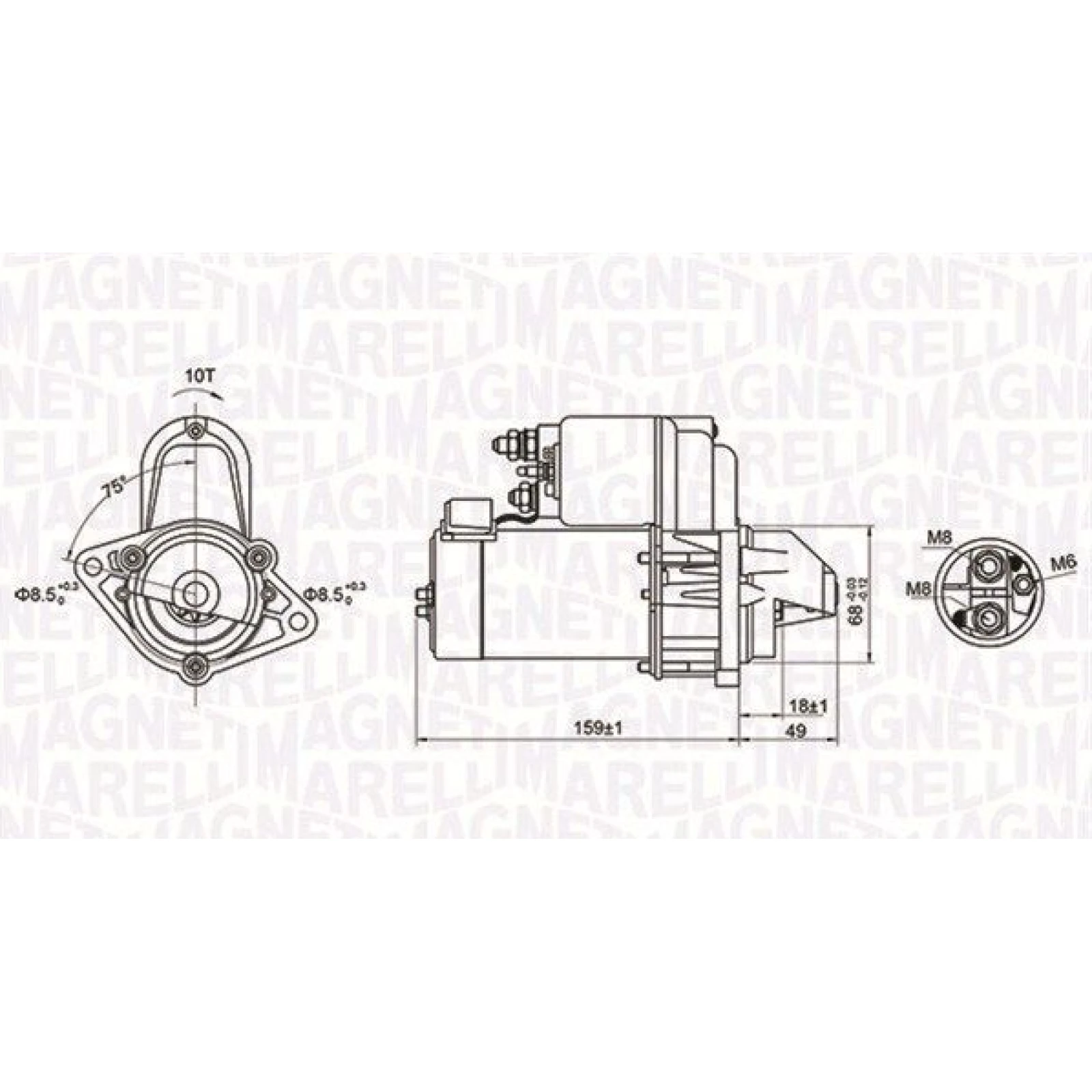 MAGNETI MARELLI Anlasser 063721257010