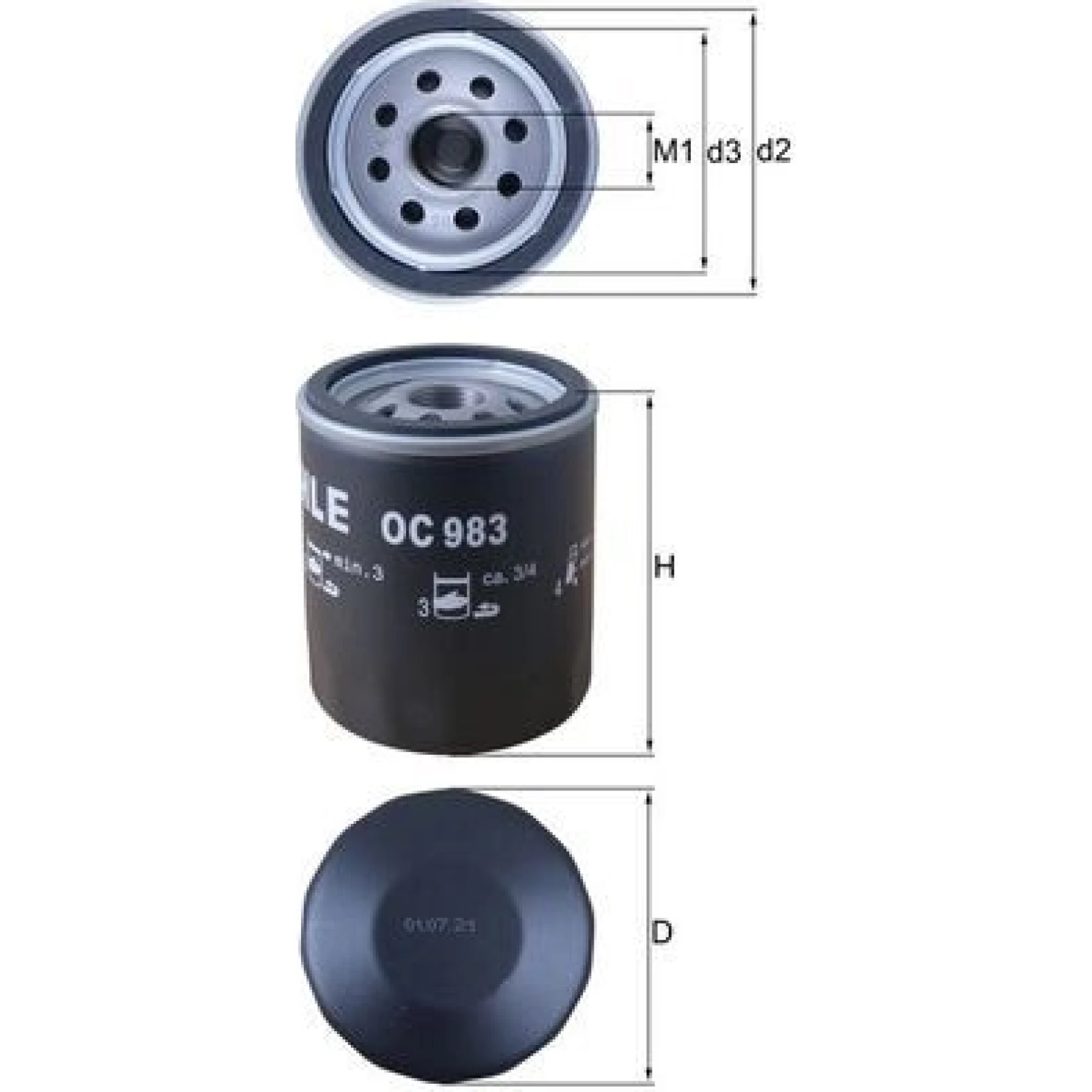 MAHLE Ölfilter OC 983