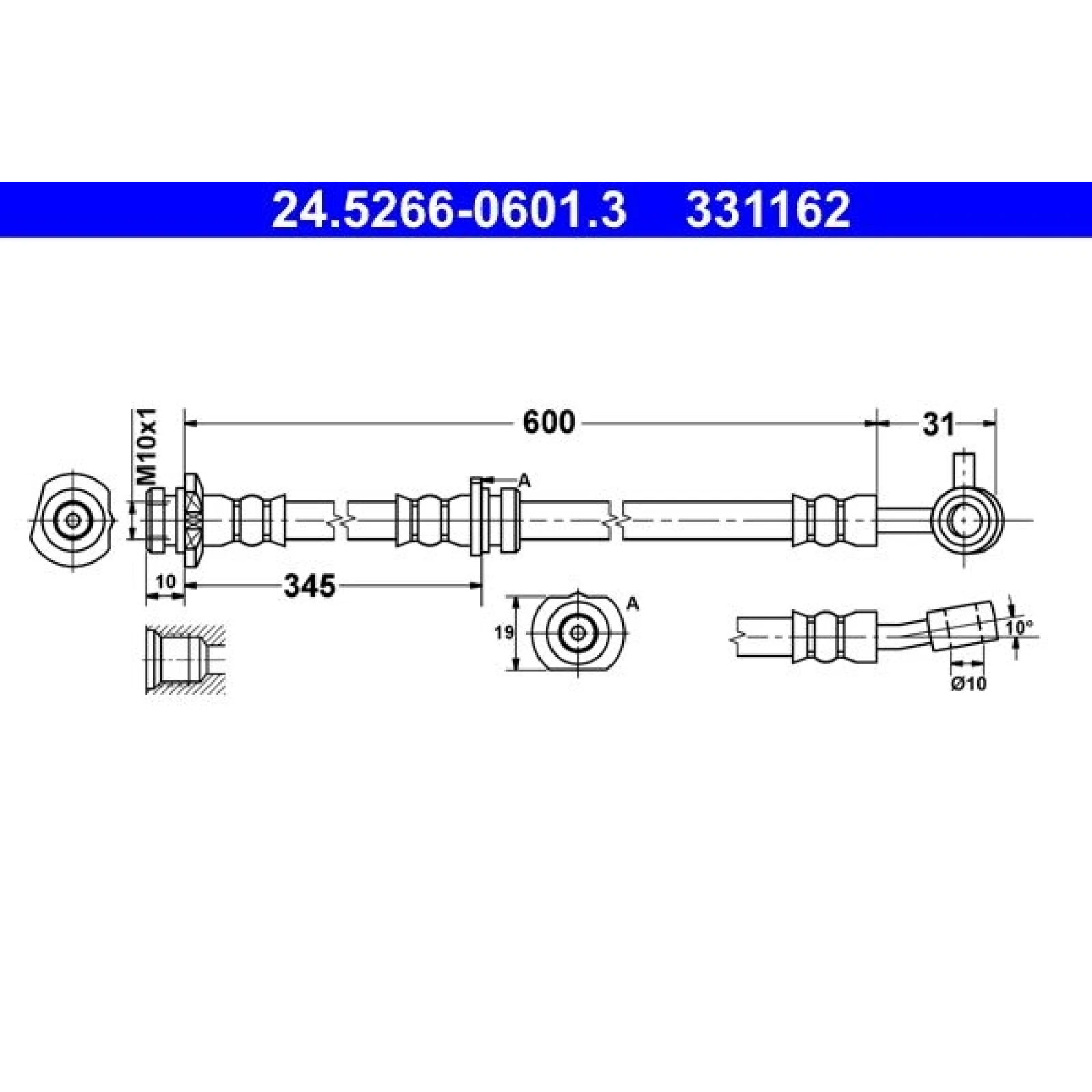 Bremsschlauch 24.5266-0601.3