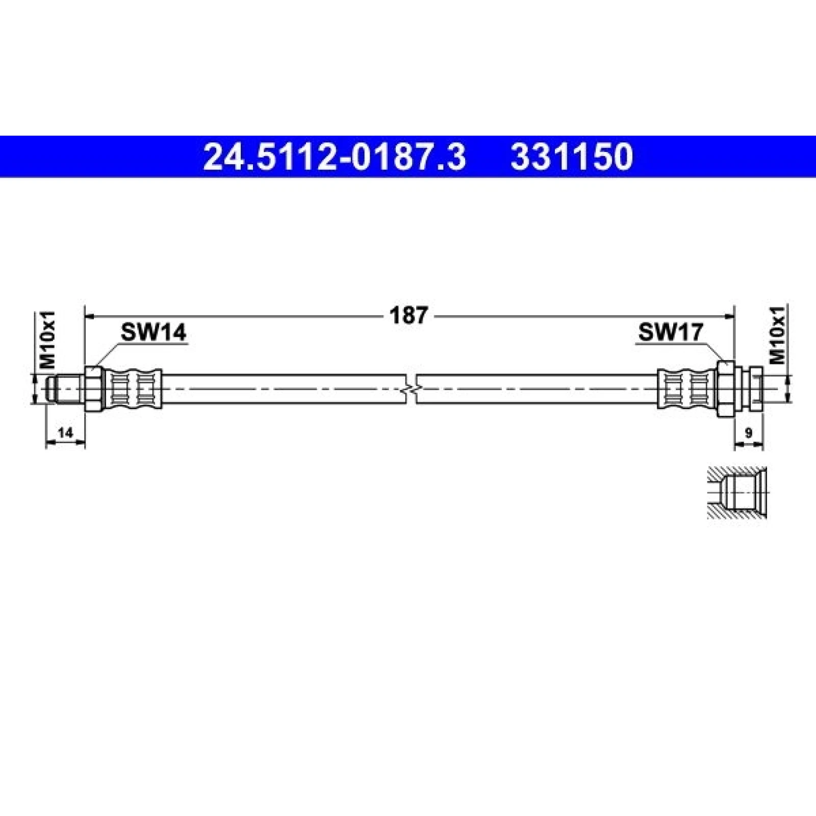 Bremsschlauch 24.5112-0187.3