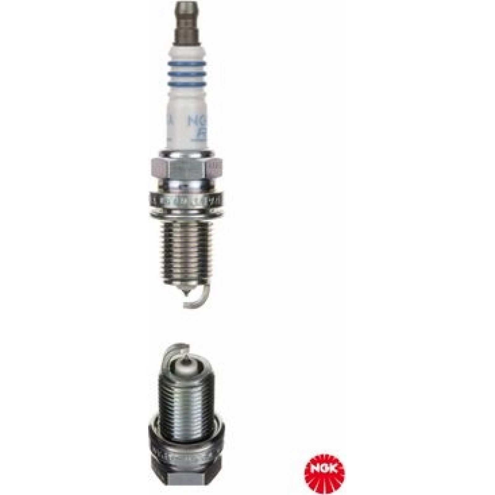 NGK Zündkerze BKR6EVXA-13 2563 – mit Entstörwiderstand - l