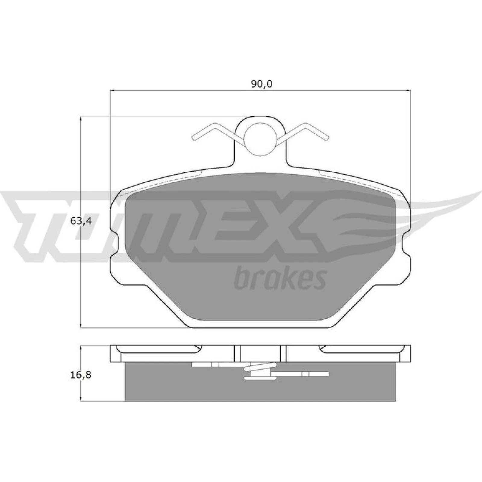 TOMEX brakes Bremsbelagsatz, Scheibenbremse TX 10-39