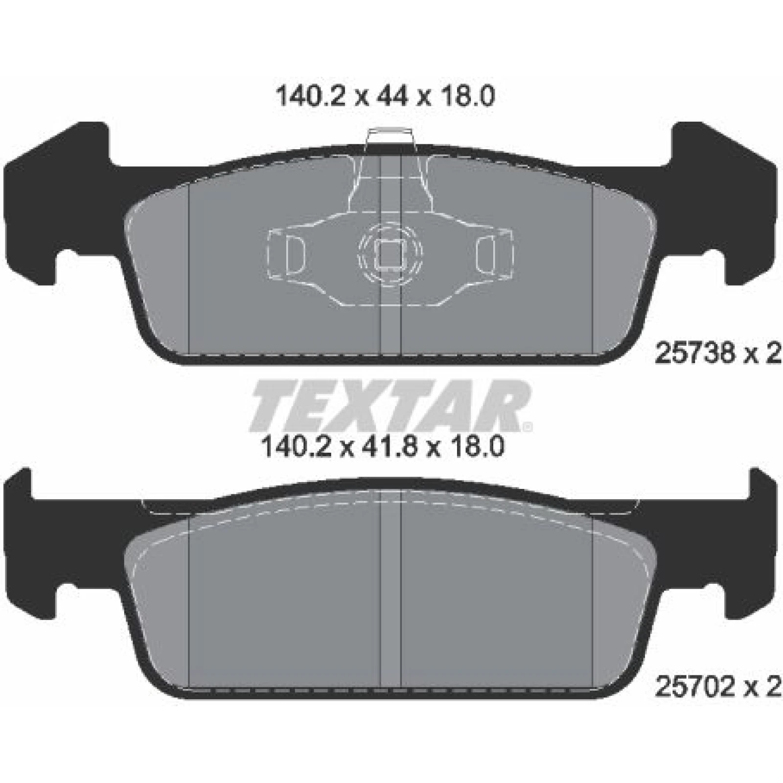 Bremsbelagsatz Dacia P. Logan/Sandero 12- 1.2/1.6B 2573801