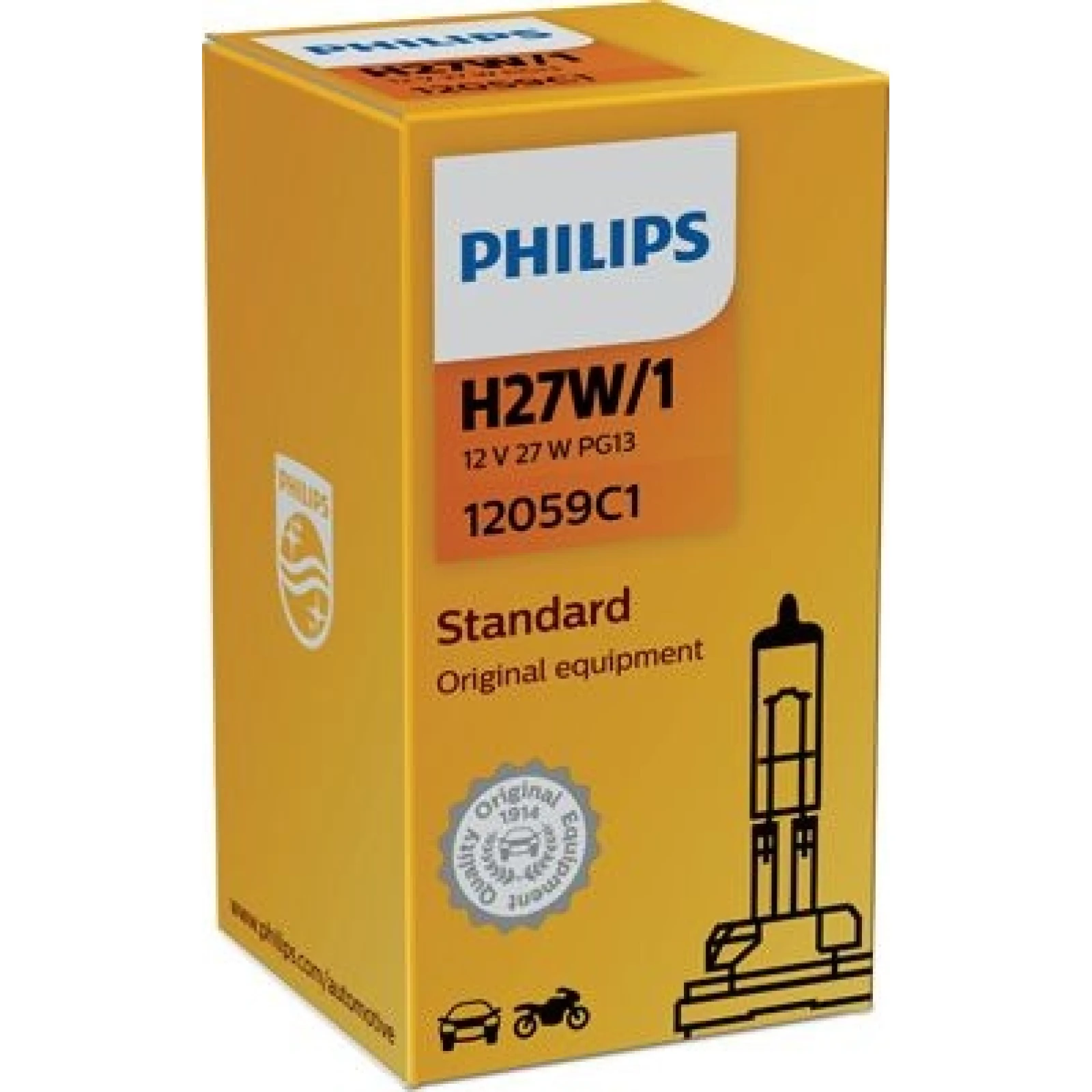 H27W1 12V.27W.PG13 Lampe 12059C1