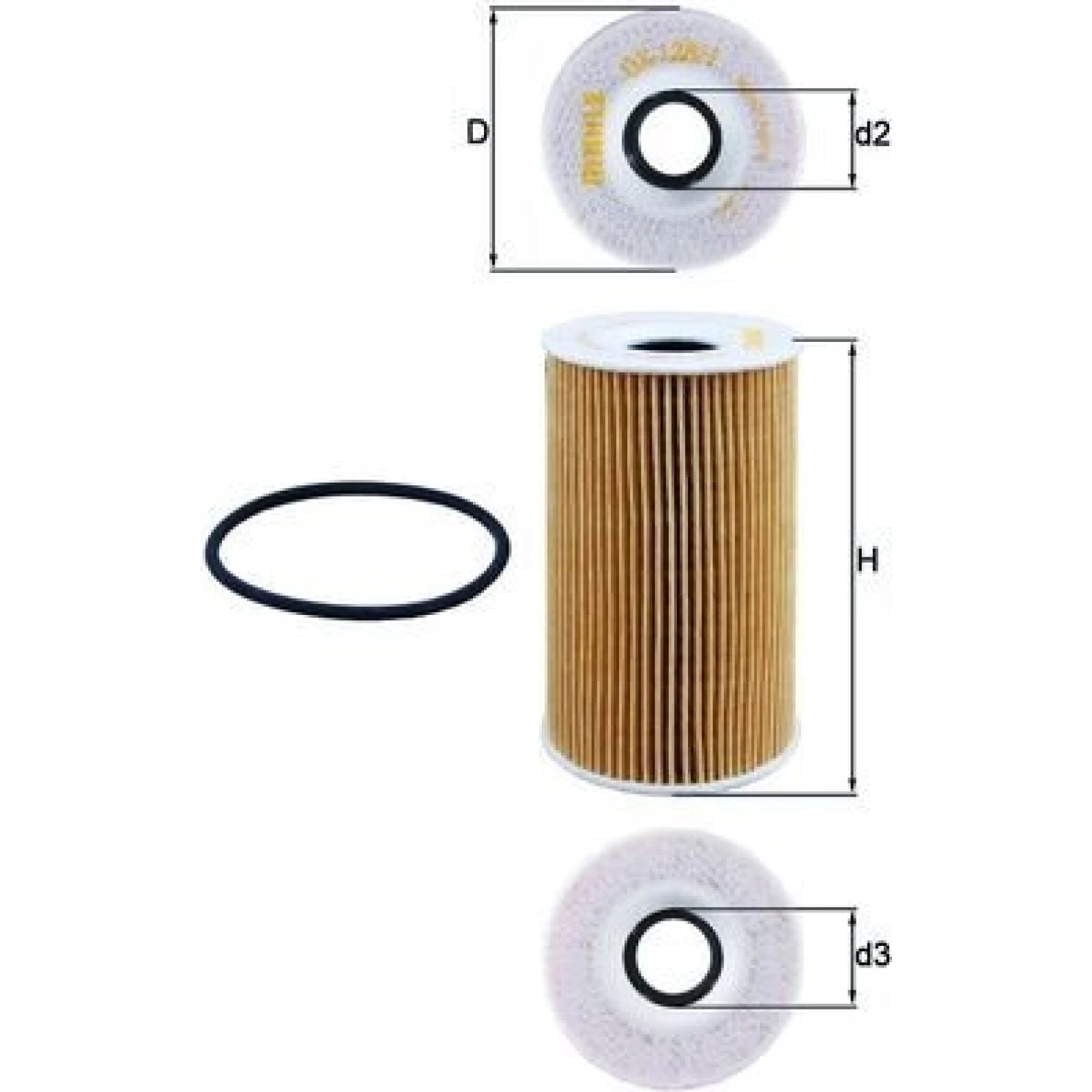 MAHLE Ölfilter OX 128/1D