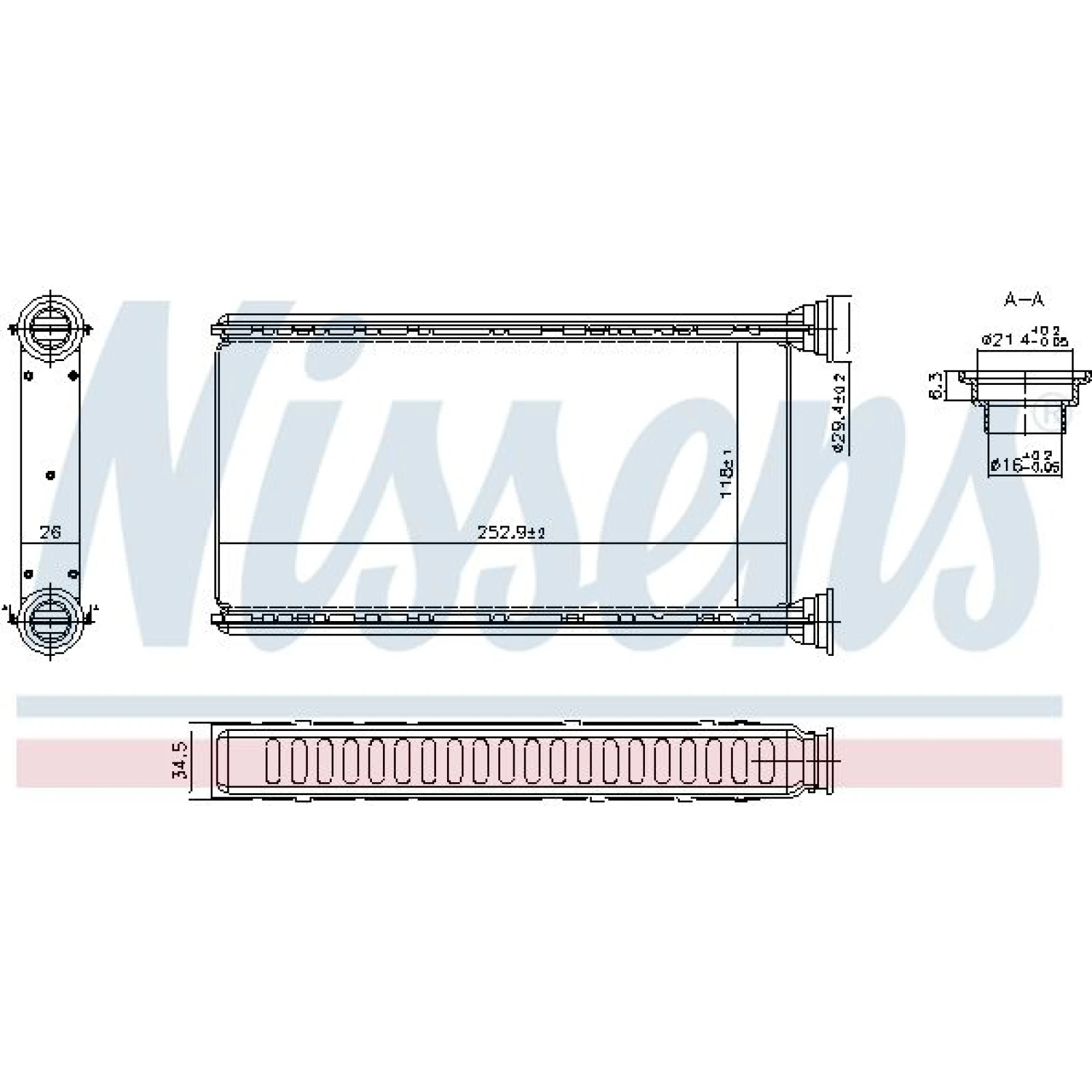 Nissens Heizungskühler PKW 707288